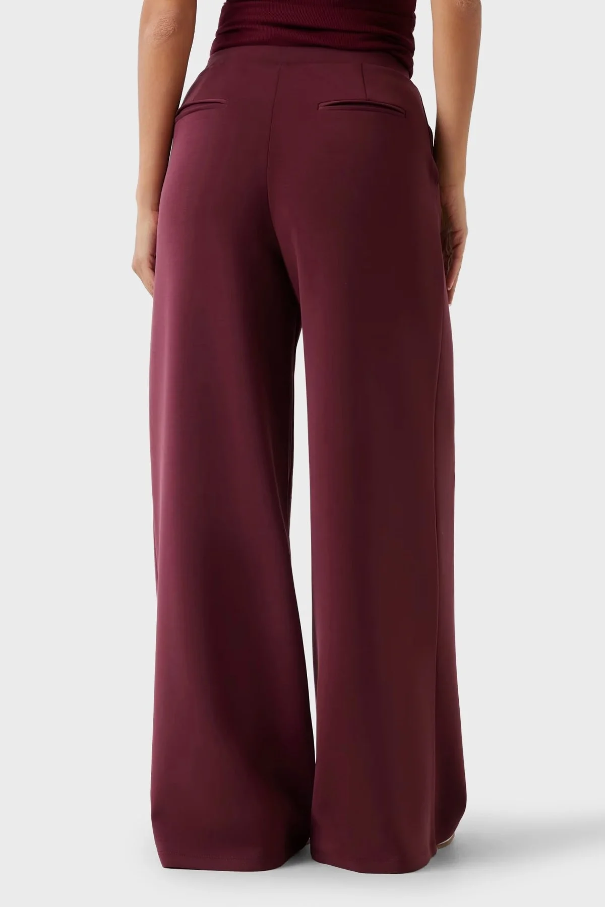 Guess Olympe Relaxed Fit Bol Paça Logolu V4YB07KCAY2 Bayan Pantolon V4YB07 KCAY2 G4P2 BORDO - 3