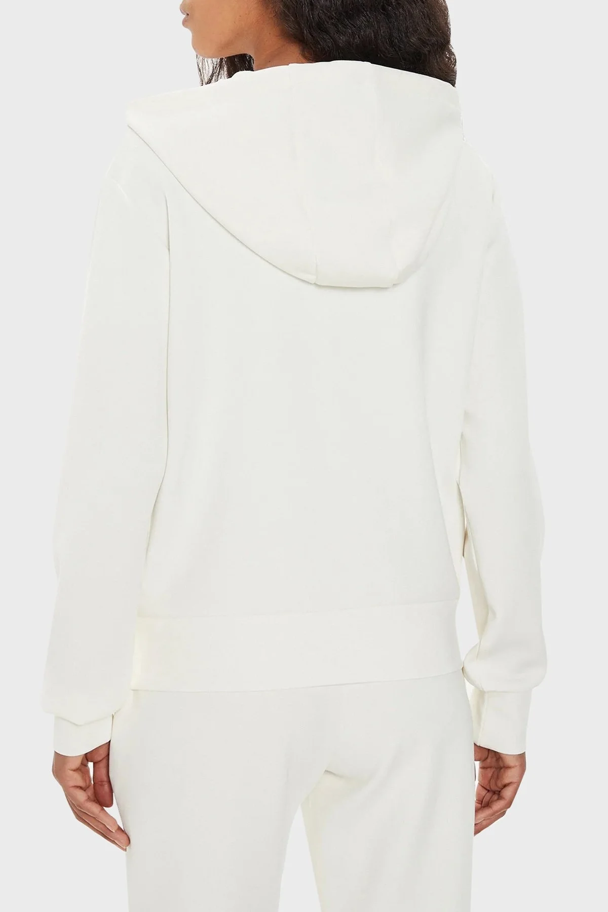 Guess Olympe Scuba Regular Fit Kapüşonlu V4YQ06KCAY2 Bayan Sweat V4YQ06 KCAY2 G6K5 EKRU - 8