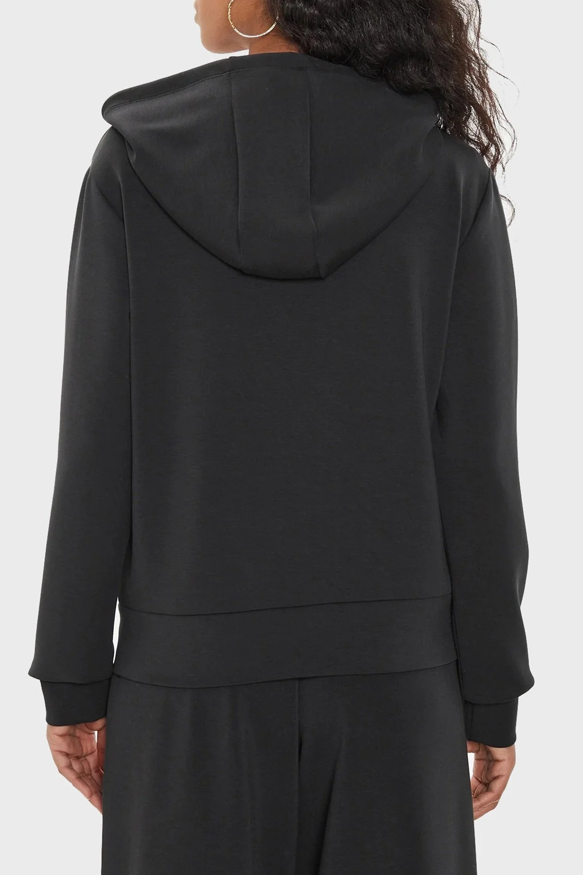 Guess Olympe Scuba Regular Fit Kapüşonlu V4YQ06KCAY2 Bayan Sweat V4YQ06 KCAY2 JBLK SİYAH - 8