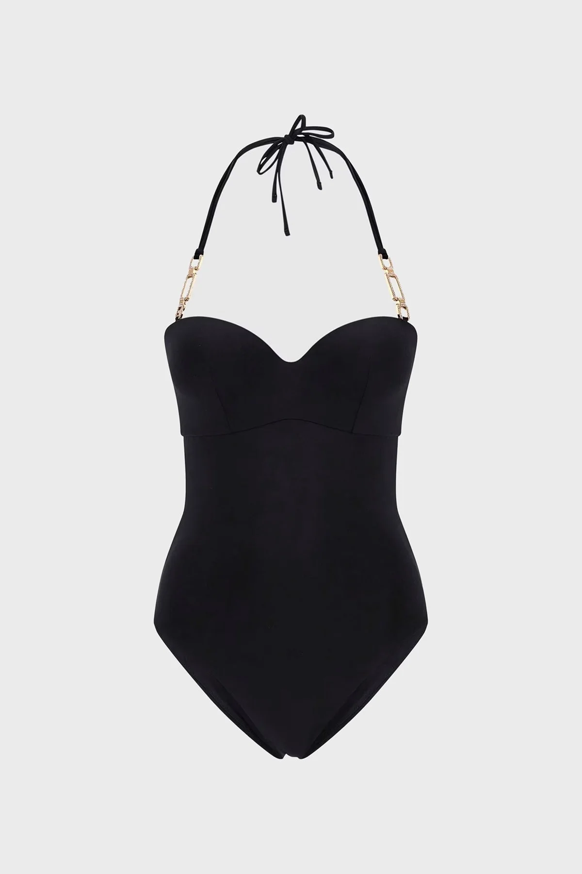 Guess One Piece Bağlamalı Dolgulu E4GJ51KC620 Bayan Mayo E4GJ51 KC620 JBLK SİYAH - 5