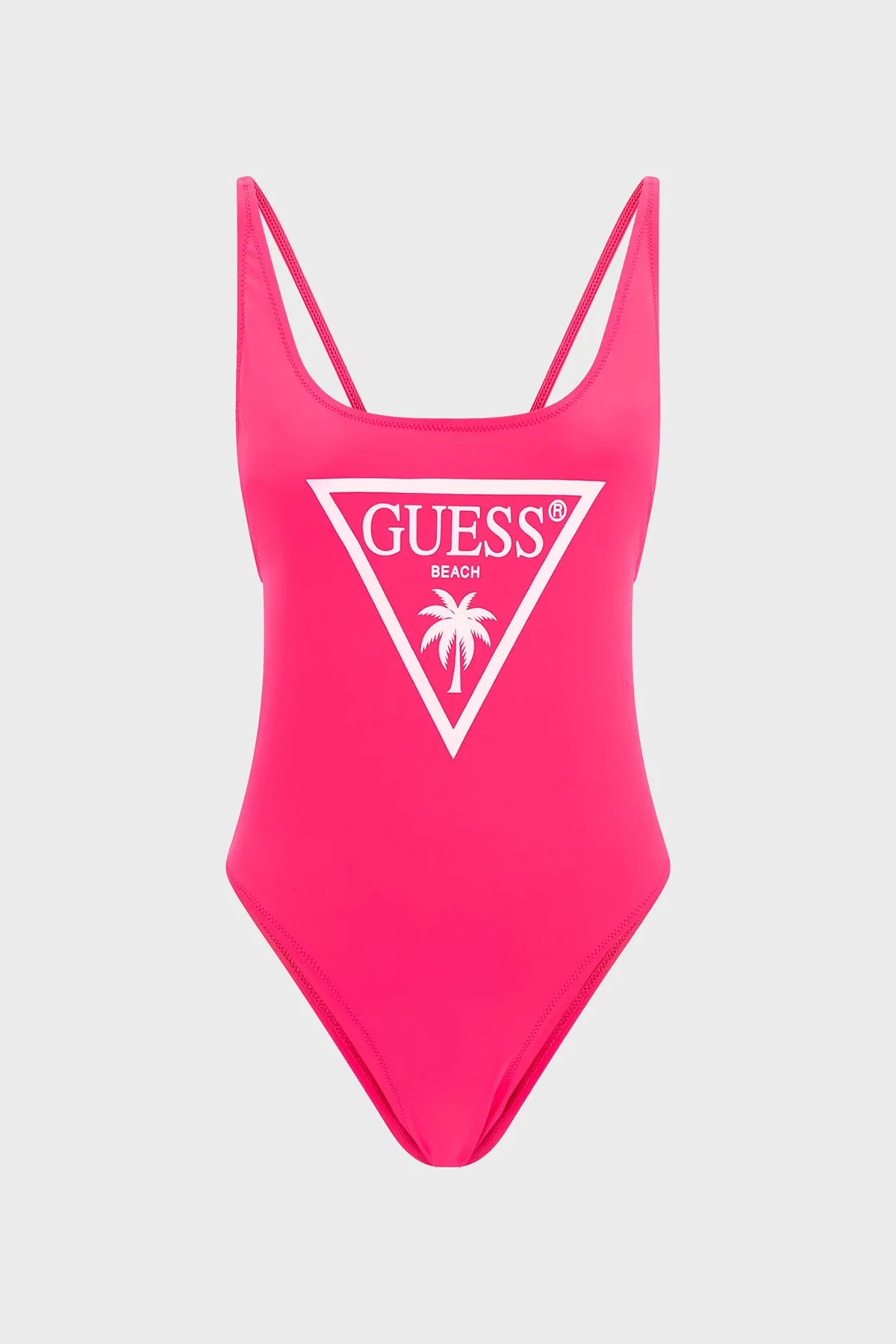Guess One Piece Logolu E4GJ48MC044 Kadın Mayo E4GJ48 MC044 NEPK FUŞYA - 5
