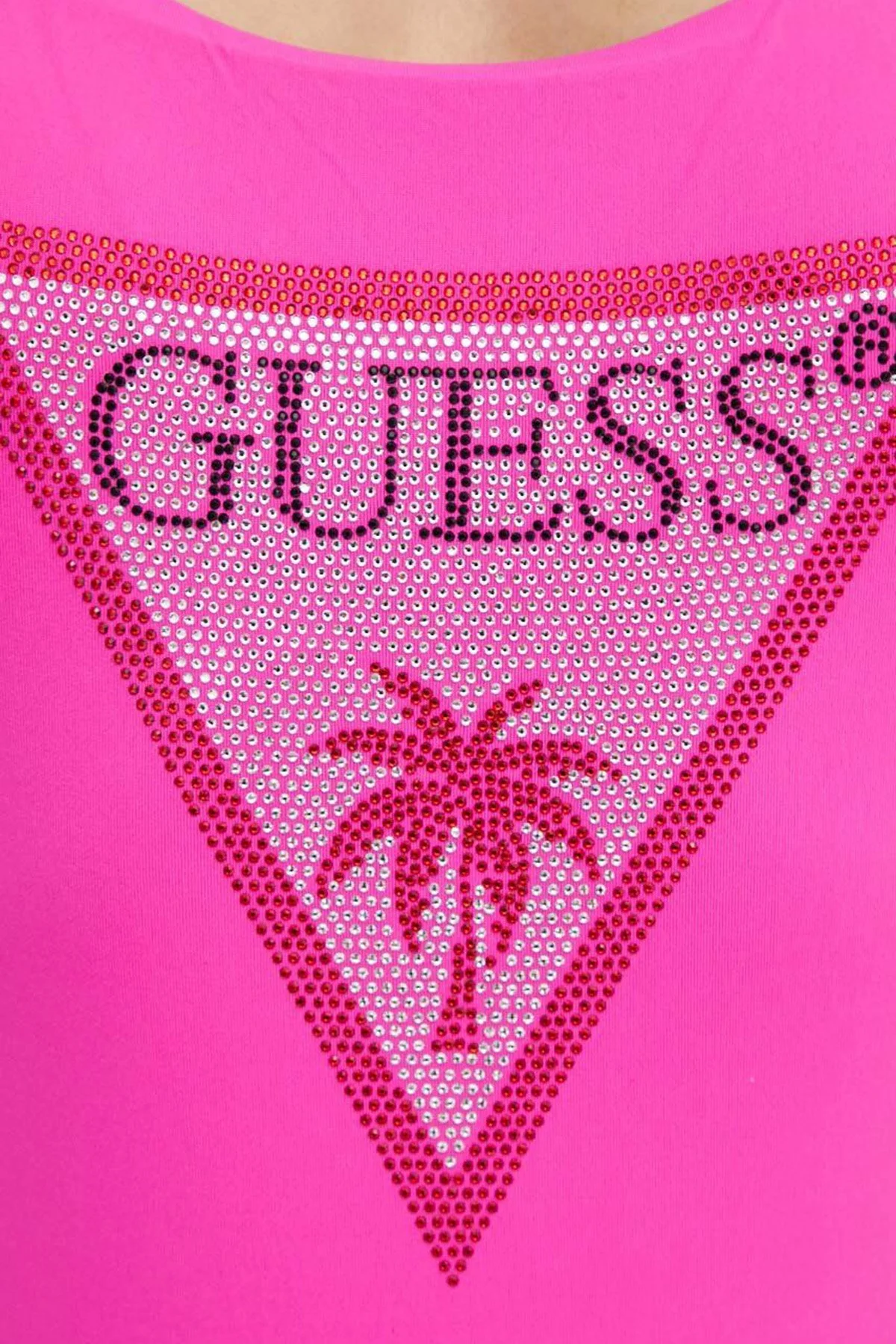 Guess One Piece Logolu İp Askılı E4GJ03MC040 Kadın Mayo E4GJ03 MC040 G6H0 FUŞYA - 4
