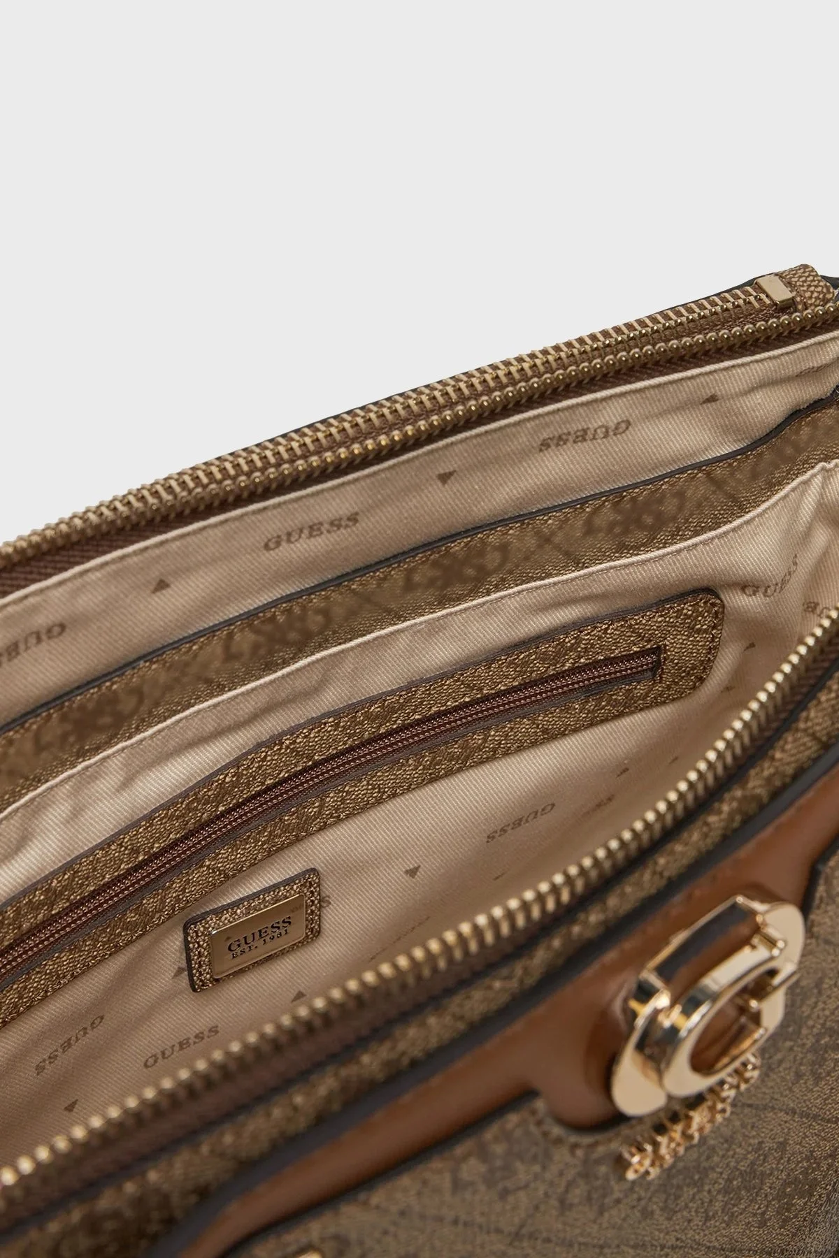 Guess Orlina 4G Logolu Çıkarılabilir Askılı HWSG9540060 Bayan Çanta HWSG95 40060 LGW KAHVE - 10