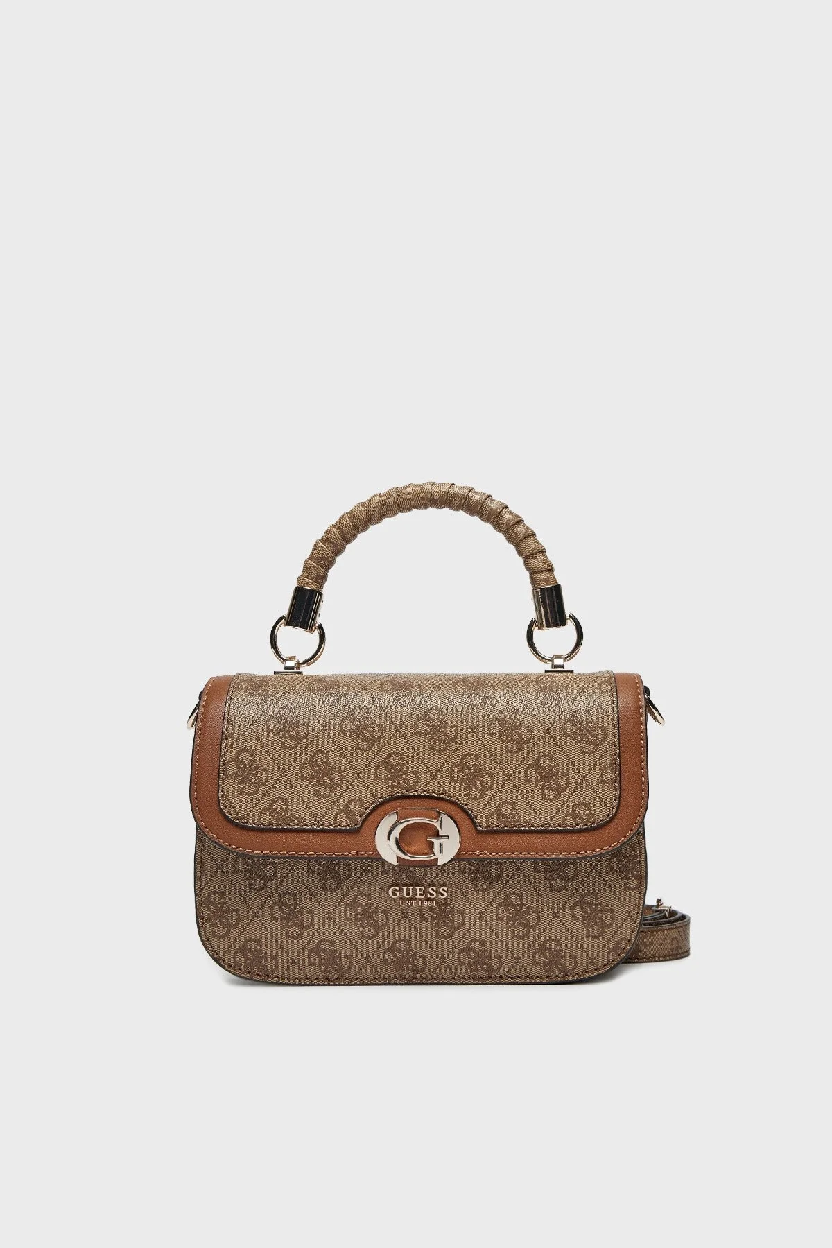 Guess Orlina 4G Logolu Çıkarılabilir Askılı Mini HWSG9540200 Bayan Çanta HWSG95 40200 LGW KAHVE - 6