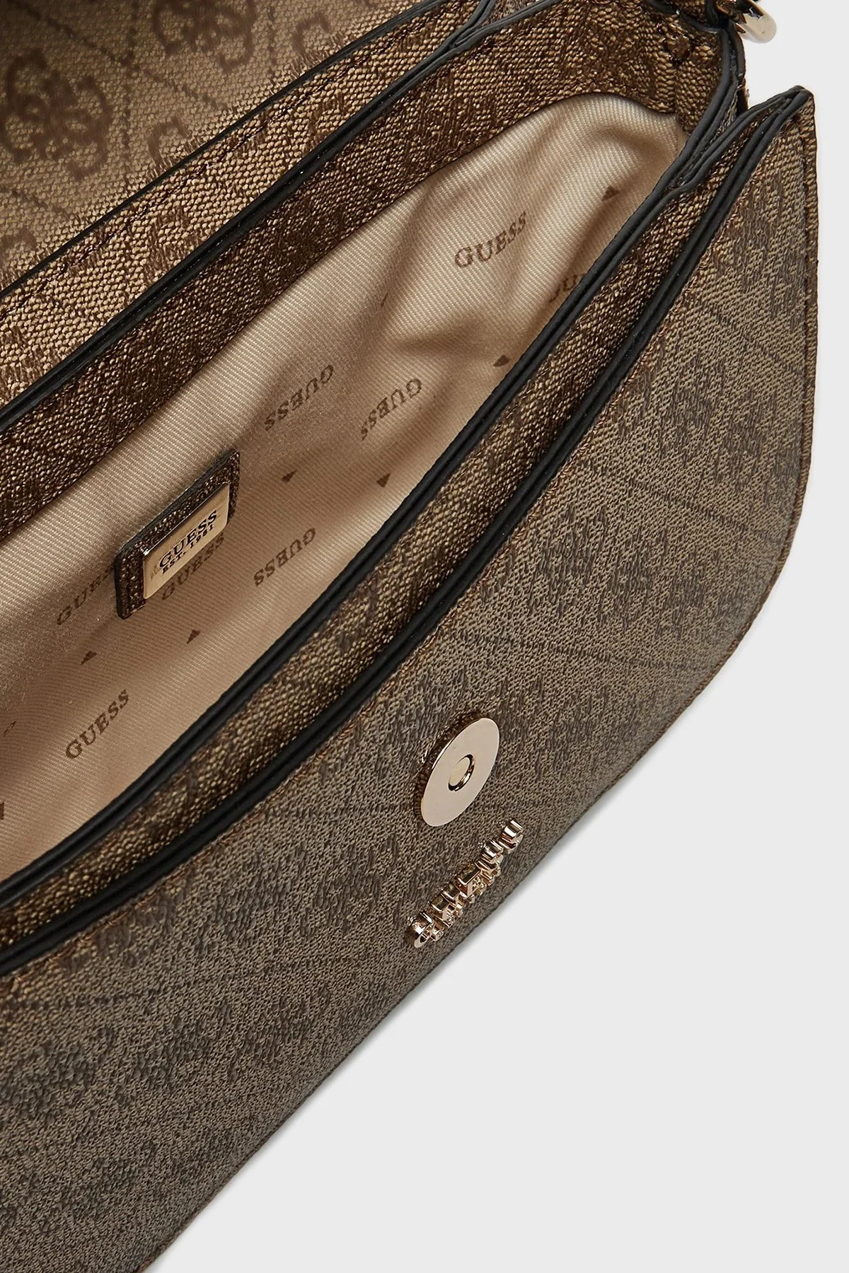 Guess Orlina 4G Logolu Çıkarılabilir Askılı Mini HWSG9540200 Bayan Çanta HWSG95 40200 LGW KAHVE - 15