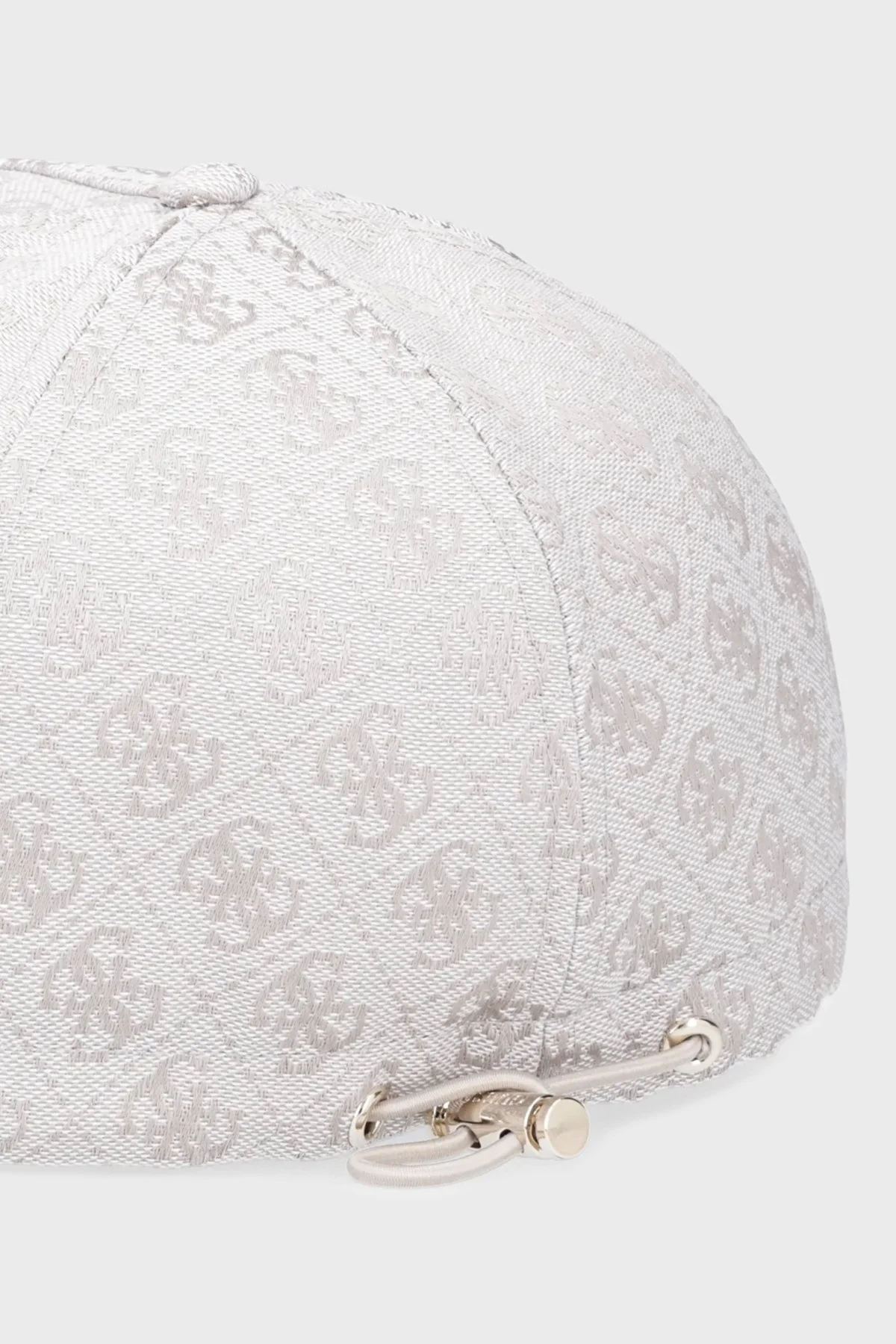 Guess Orlina Jakarlı Logo Baskılı AW5184POL03 Bayan Şapka AW5184 POL03 DVL EKRU - 7