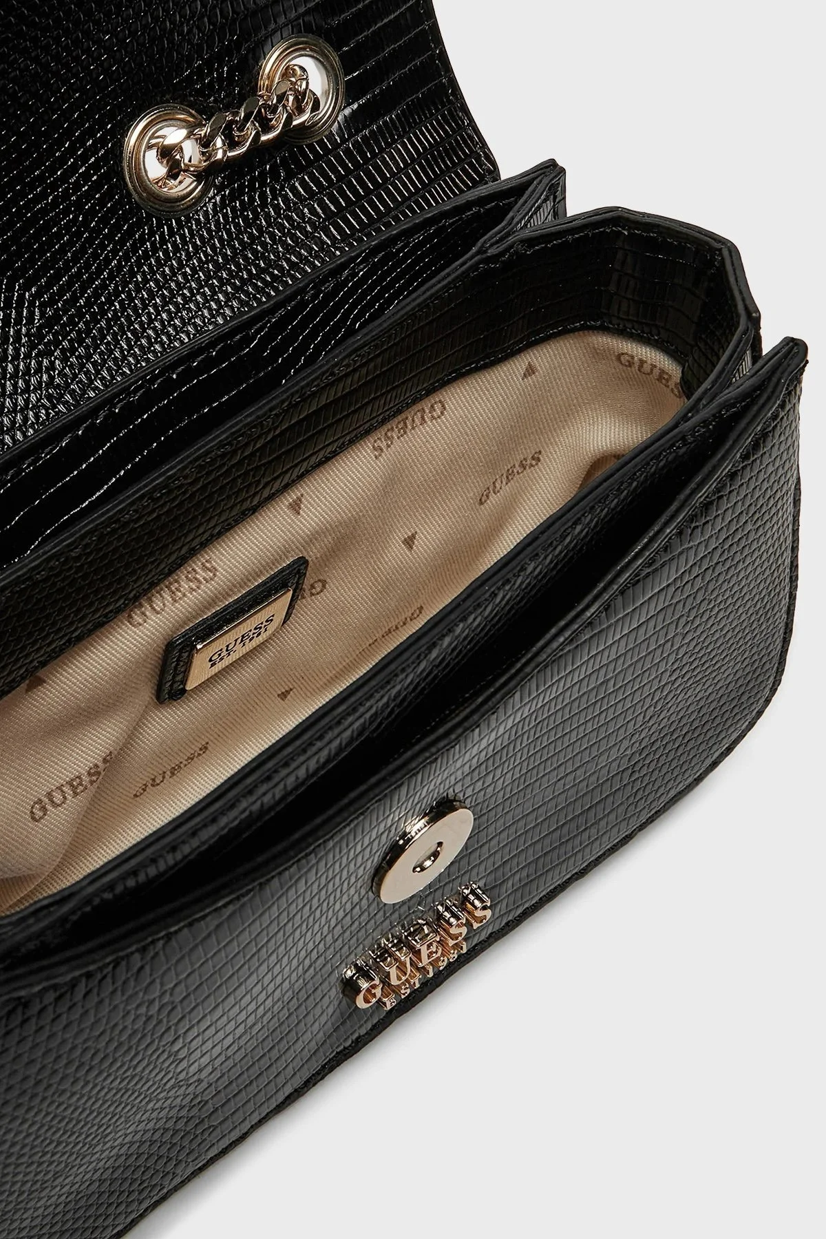 Guess Orlina Logolu Ayarlanabilir Zincir Askılı HWKG9531780 Bayan Çanta HWKG95 31780 BLA SİYAH - 9