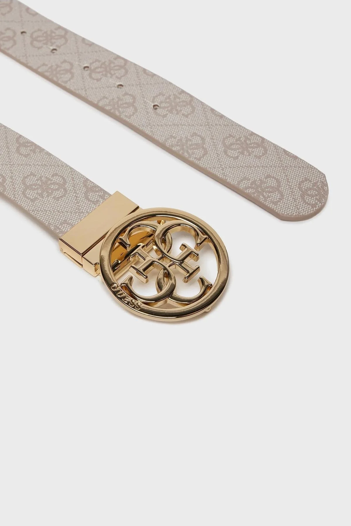 Guess Orlina Logolu Deri BW9166P4235 Bayan Kemer BW9166 P4235 DVL BEJ - 3