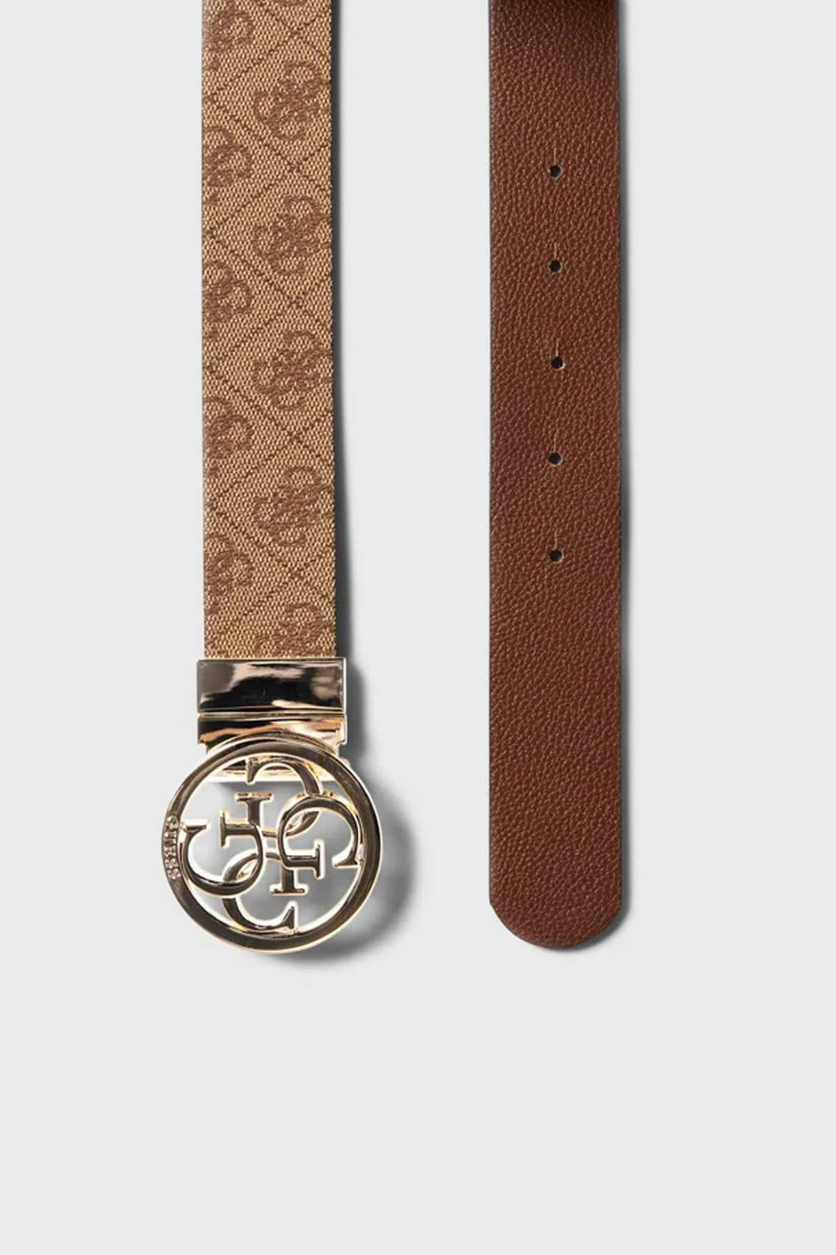 Guess Orlina Logolu Deri BW9166P4235 Bayan Kemer BW9166P4235 LTL KAHVE - 3