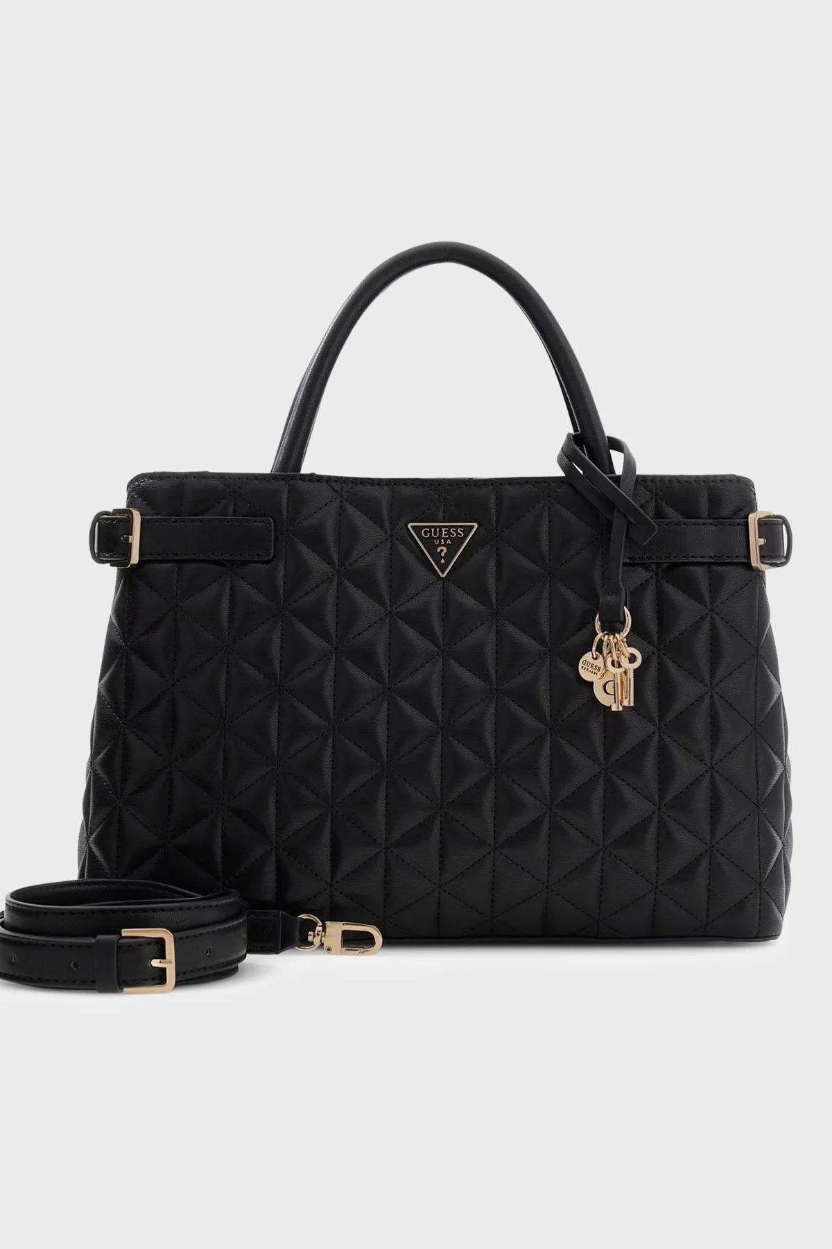 Guess Paisleigh Logolu Sabit Askılı HWQG9883060 Kadın Çanta HWQG98 83060 BLA SİYAH - 1