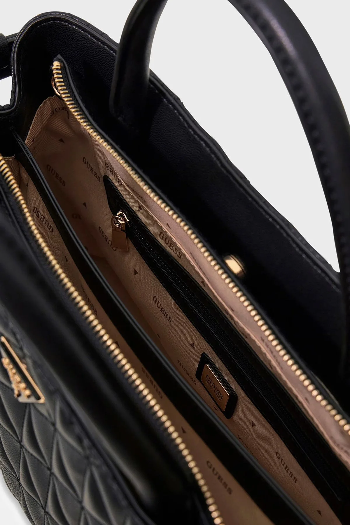 Guess Paisleigh Logolu Sabit Askılı HWQG9883060 Kadın Çanta HWQG98 83060 BLA SİYAH - 6