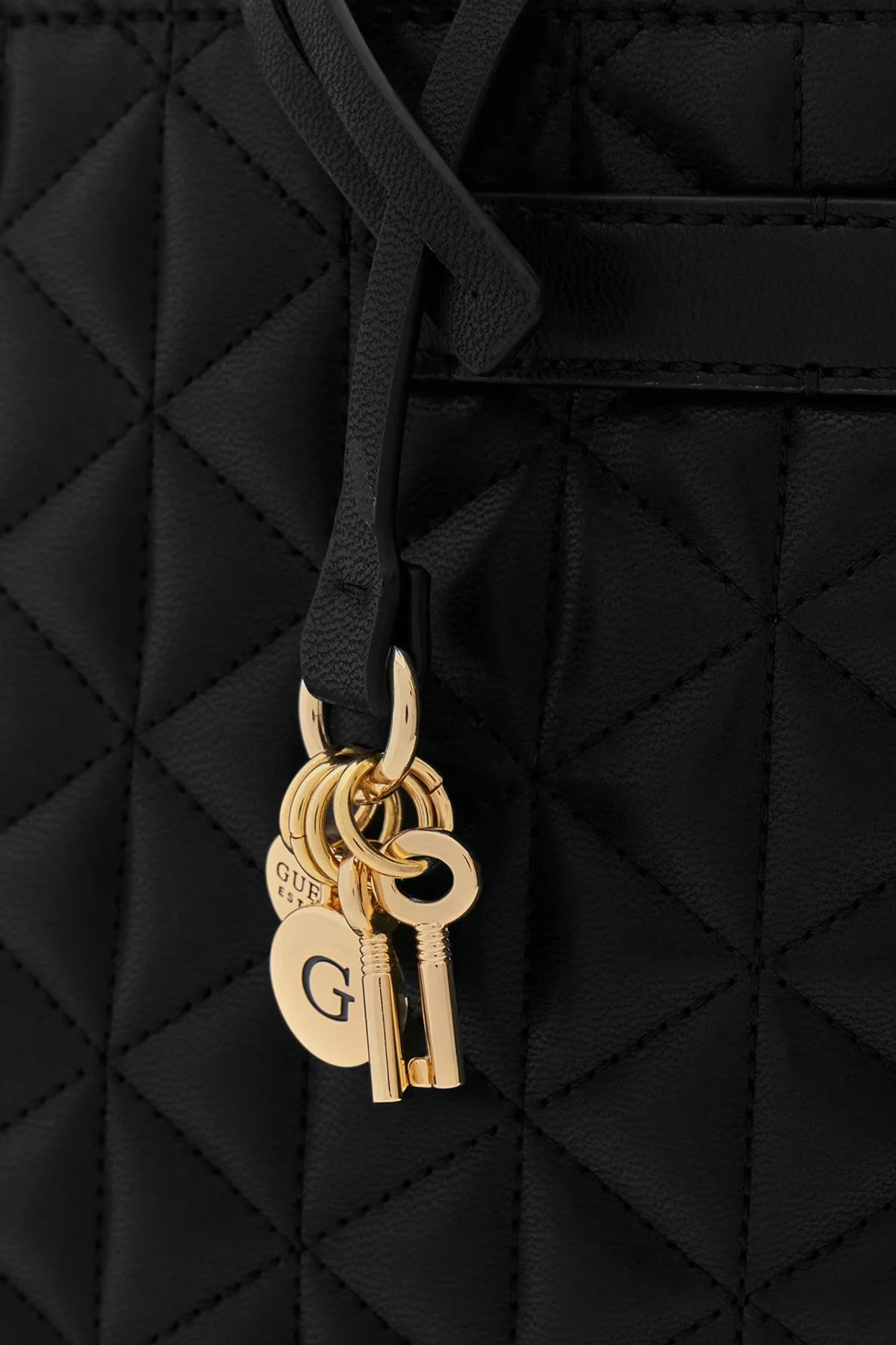 Guess Paisleigh Logolu Sabit Askılı HWQG9883060 Kadın Çanta HWQG98 83060 BLA SİYAH - 7