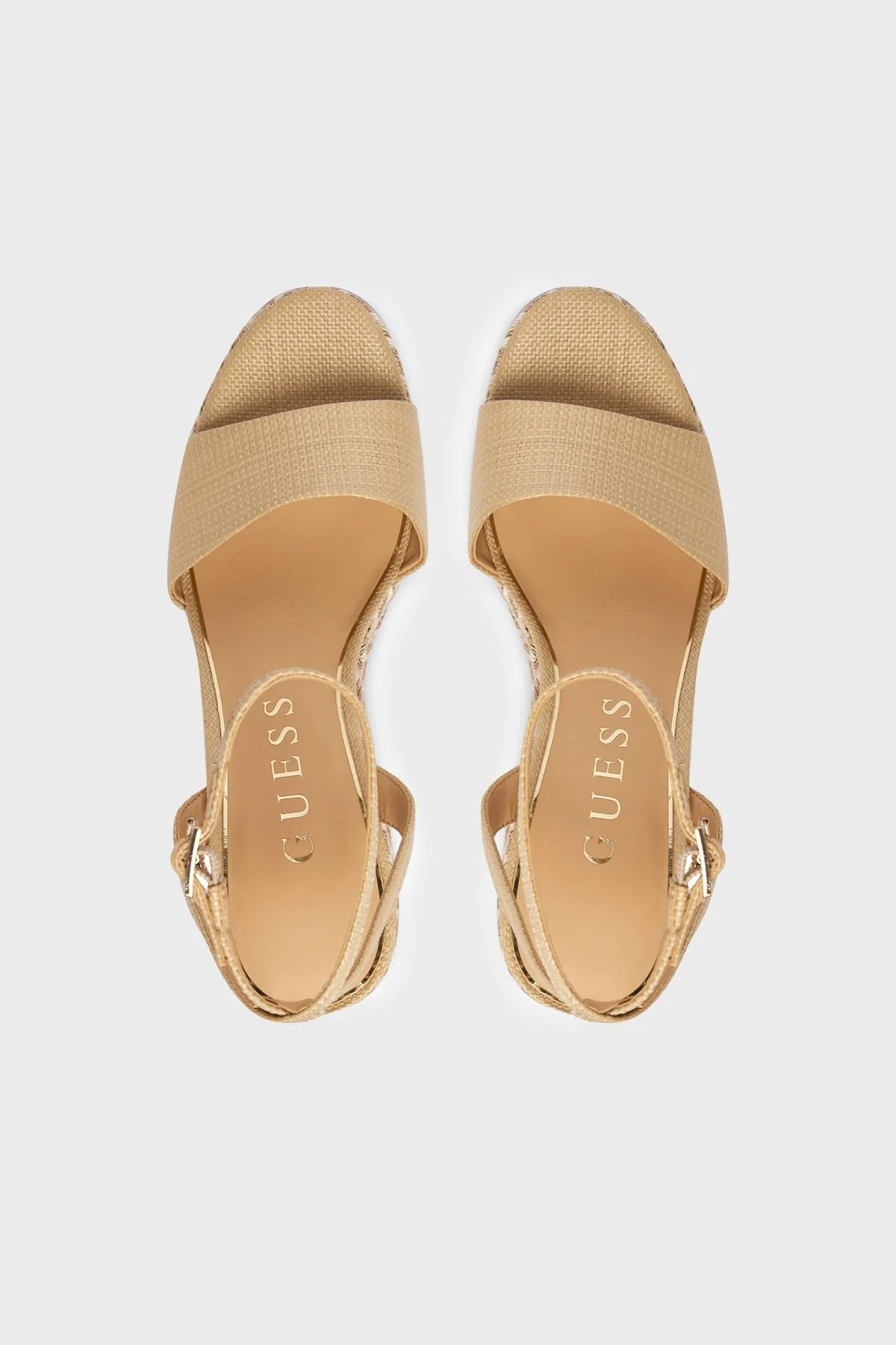Guess Paltform Topuklu FLJERLELE04 Kadın Sandalet FLJERL ELE04 NATU BEJ - 3