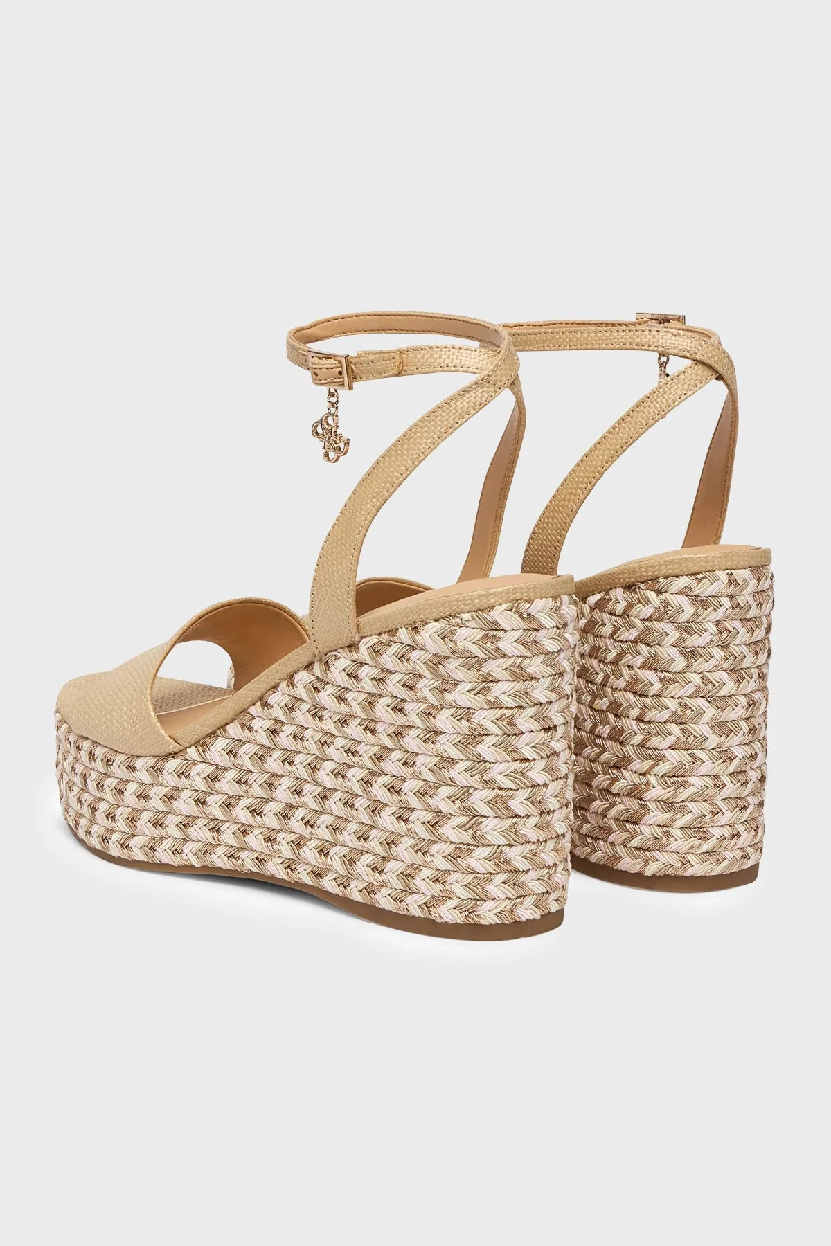 Guess Paltform Topuklu FLJERLELE04 Kadın Sandalet FLJERL ELE04 NATU BEJ - 4
