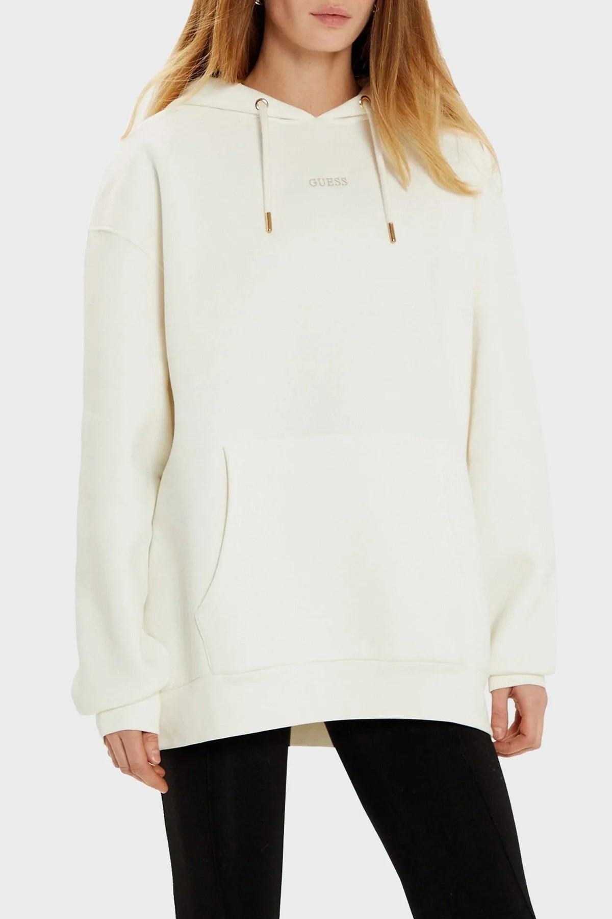 Guess Pamuklu Regular Fit Kapüşonlu V4BQ22KCHX0 Bayan Sweat V4BQ22 KCHX0 G042 EKRU - 6