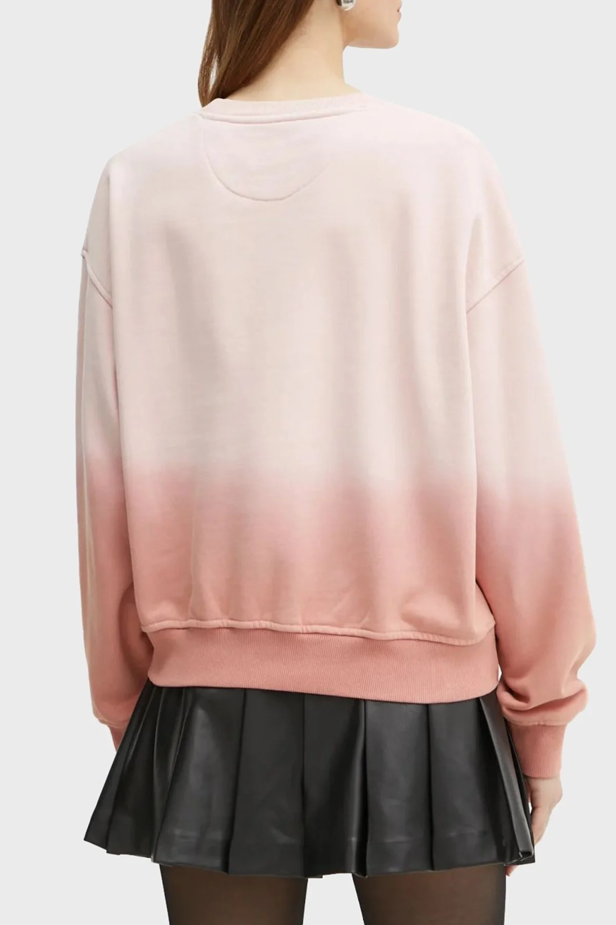 Guess Pamuklu Relaxed Fit Bisiklet Yaka Logolu W4BQ10KBY51 Bayan Sweat W4BQ10 KBY51 F6CU PEMBE - 8