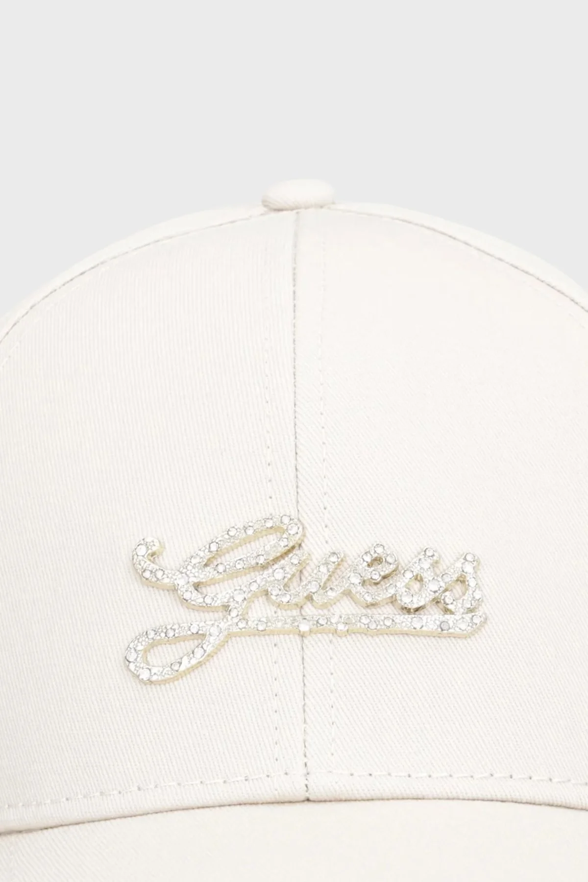 Guess Pamuklu Taşlı Logolu AW5475COT01 Bayan Şapka AW5475 COT01 LTA BEJ - 2