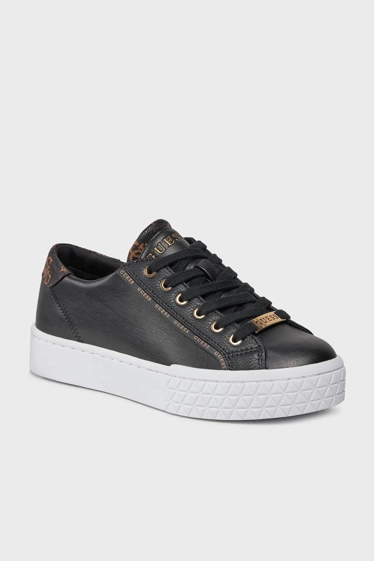 Guess Pardie6 Logolu Sneaker FLJPR6ELE12 Bayan Ayakkabı FLJPR6 ELE12 BLACK SİYAH - 6