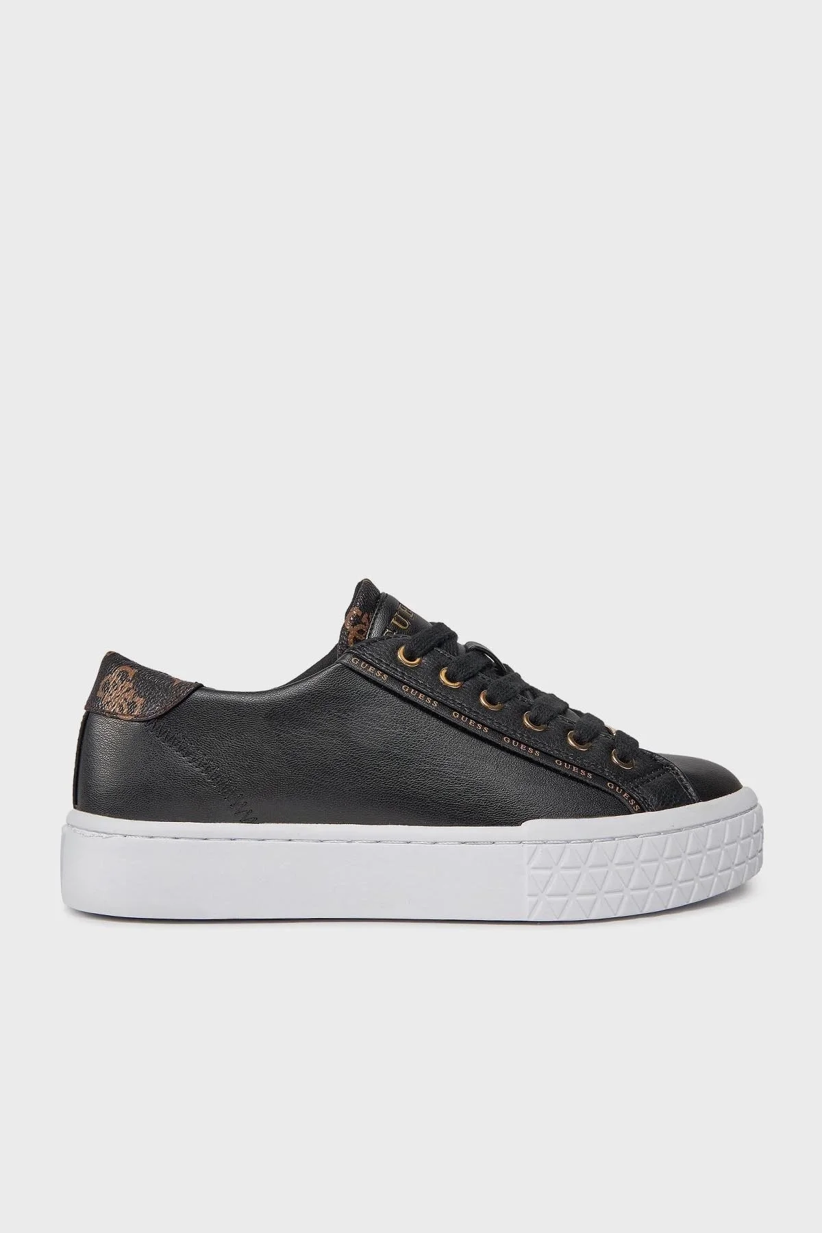 Guess Pardie6 Logolu Sneaker FLJPR6ELE12 Bayan Ayakkabı FLJPR6 ELE12 BLACK SİYAH - 7