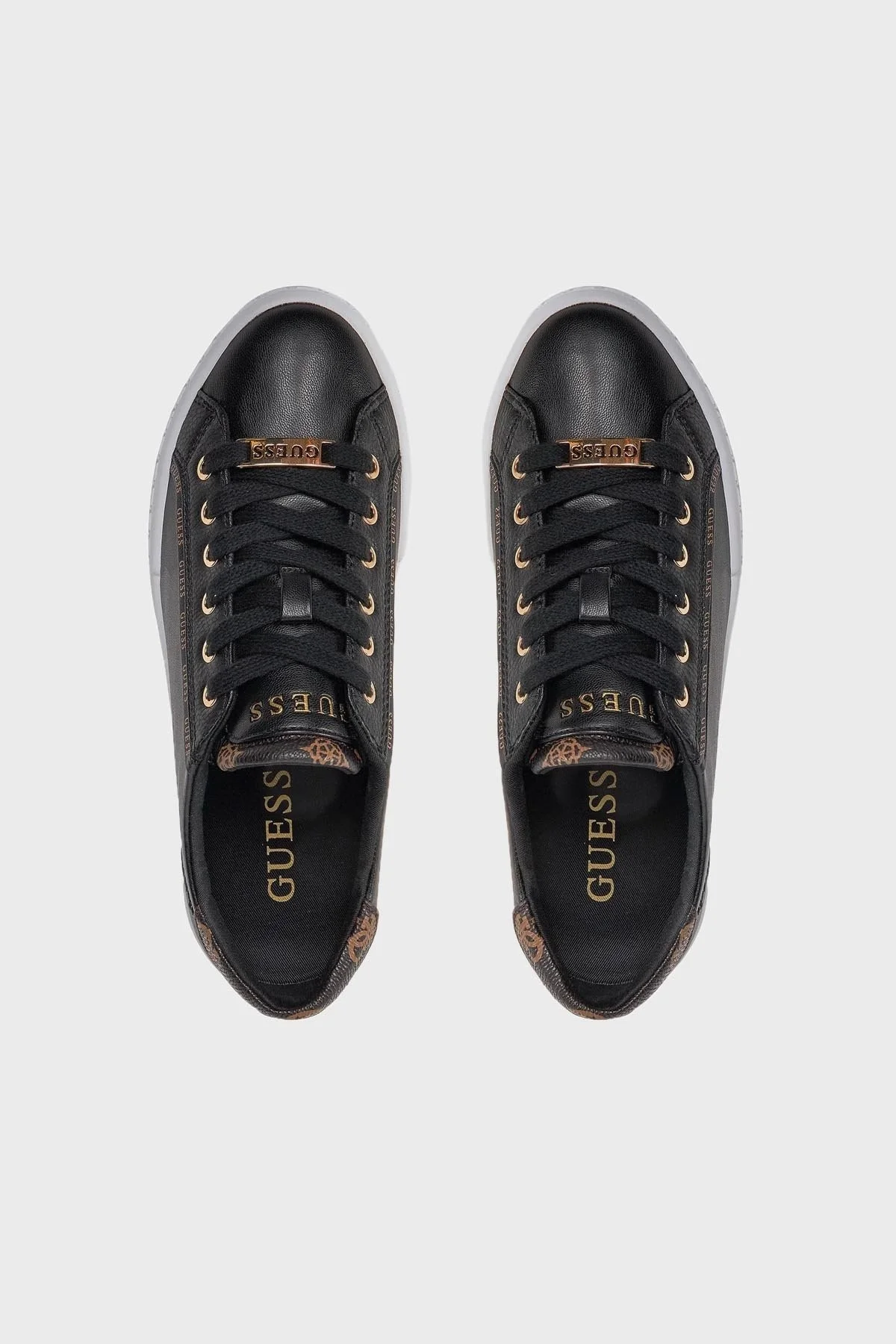 Guess Pardie6 Logolu Sneaker FLJPR6ELE12 Bayan Ayakkabı FLJPR6 ELE12 BLACK SİYAH - 11