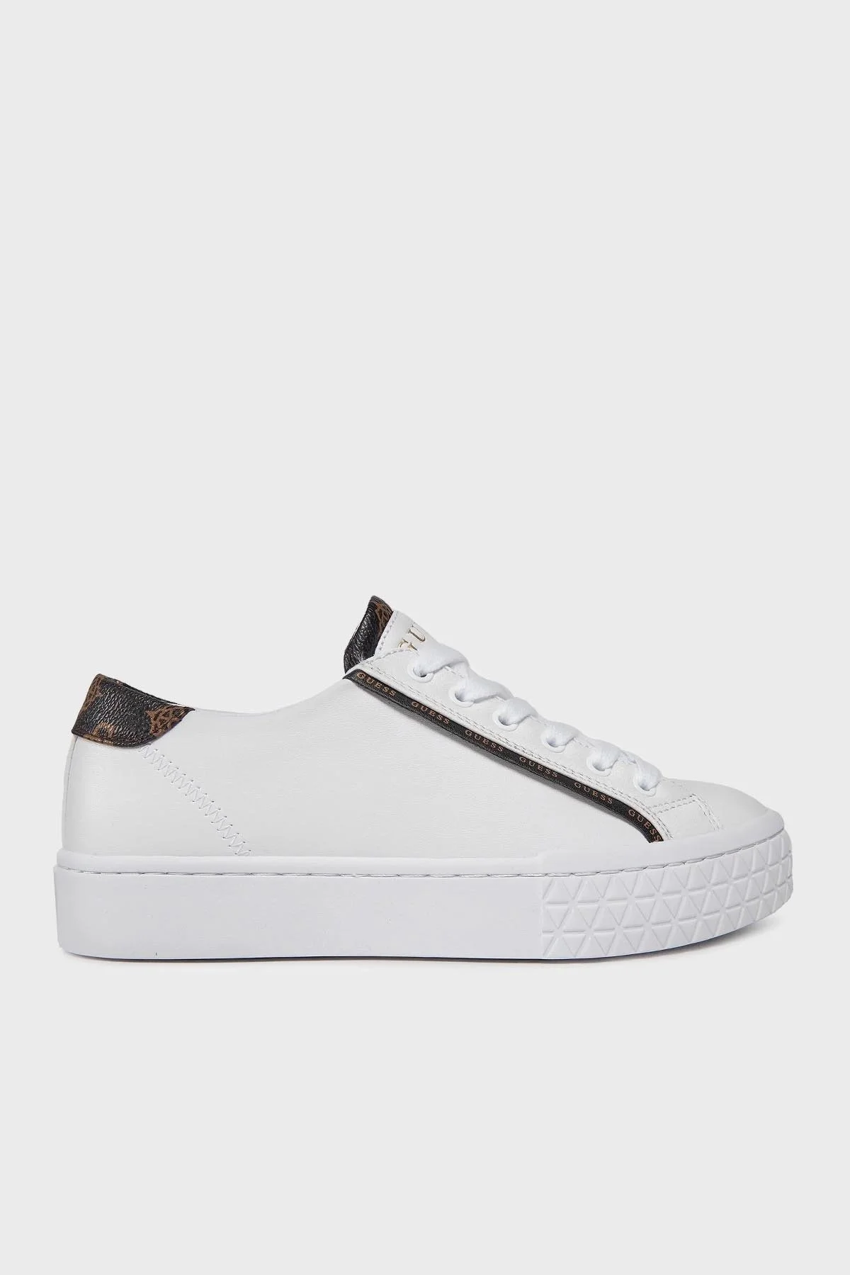 Guess Pardie6 Logolu Sneaker FLJPR6ELE12 Bayan Ayakkabı FLJPR6 ELE12 WHITE BEYAZ - 1