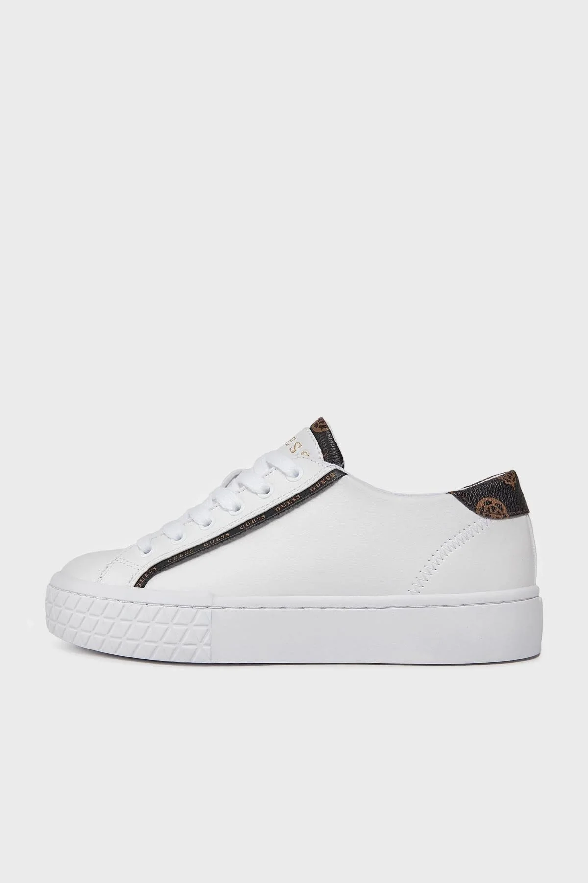 Guess Pardie6 Logolu Sneaker FLJPR6ELE12 Bayan Ayakkabı FLJPR6 ELE12 WHITE BEYAZ - 2
