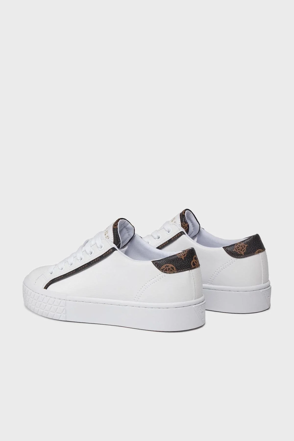 Guess Pardie6 Logolu Sneaker FLJPR6ELE12 Bayan Ayakkabı FLJPR6 ELE12 WHITE BEYAZ - 3