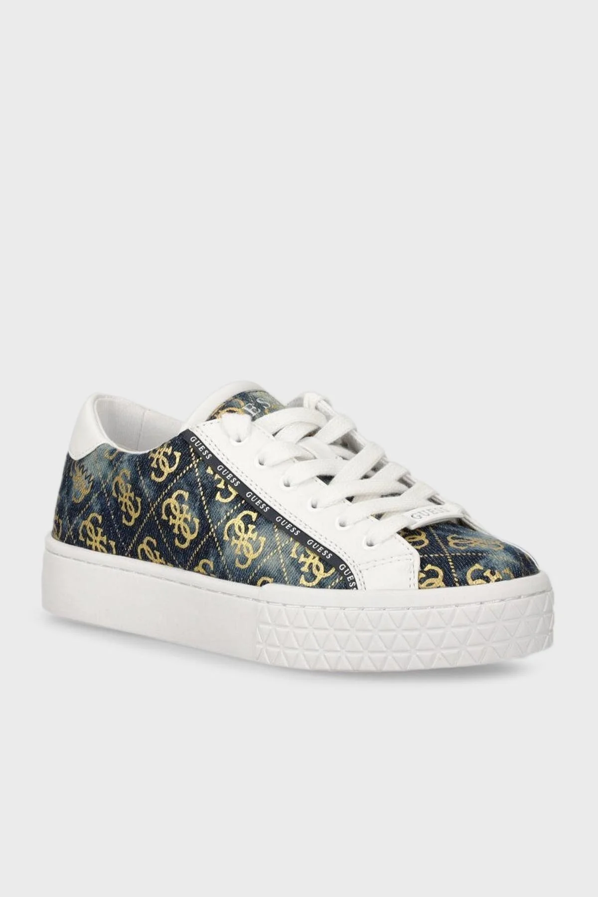 Guess Pardie8 Logolu Sneaker FLJPR8DEN12 Bayan Ayakkabı FLJPR8 DEN12 BLUE MAVİ - 3