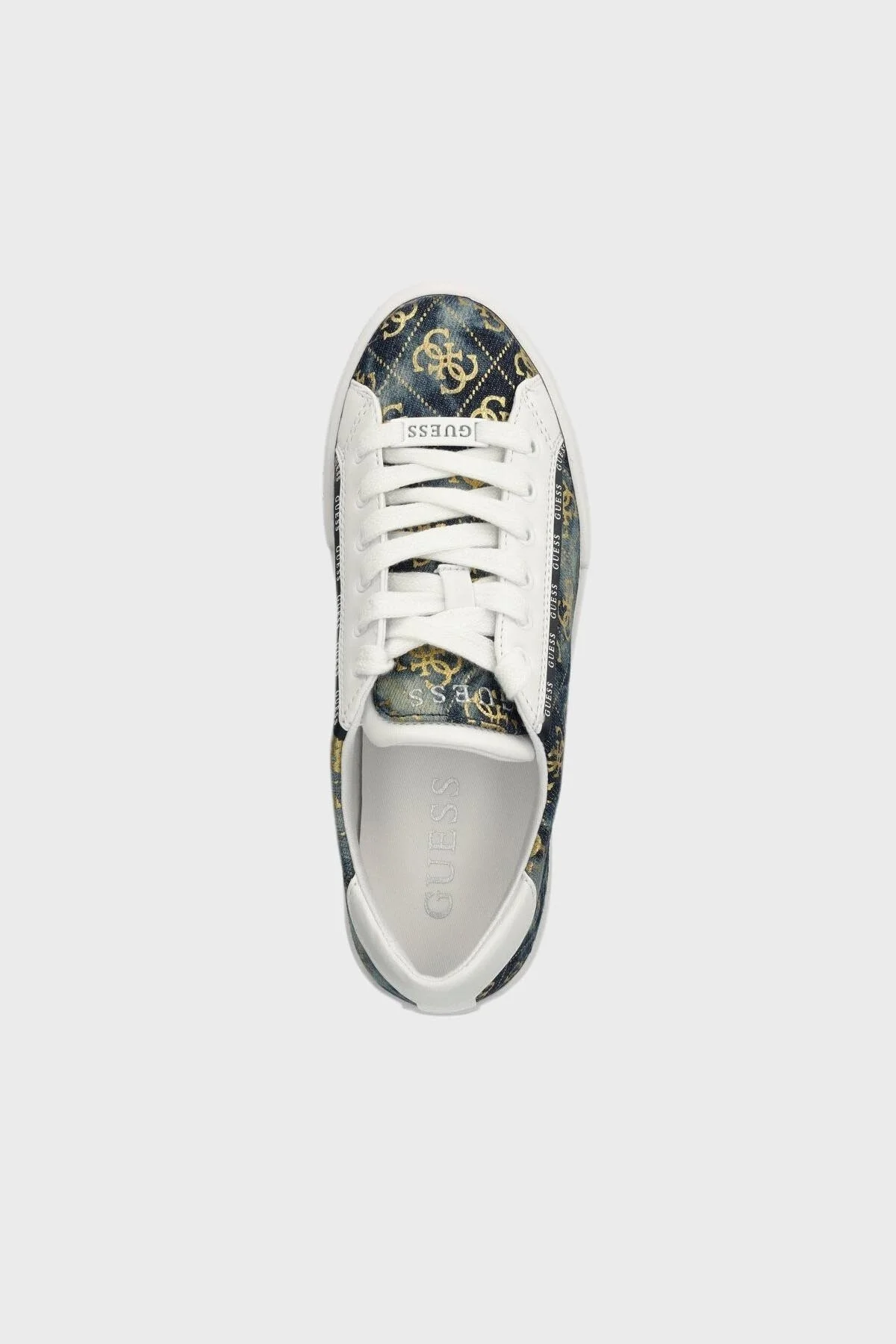 Guess Pardie8 Logolu Sneaker FLJPR8DEN12 Bayan Ayakkabı FLJPR8 DEN12 BLUE MAVİ - 4