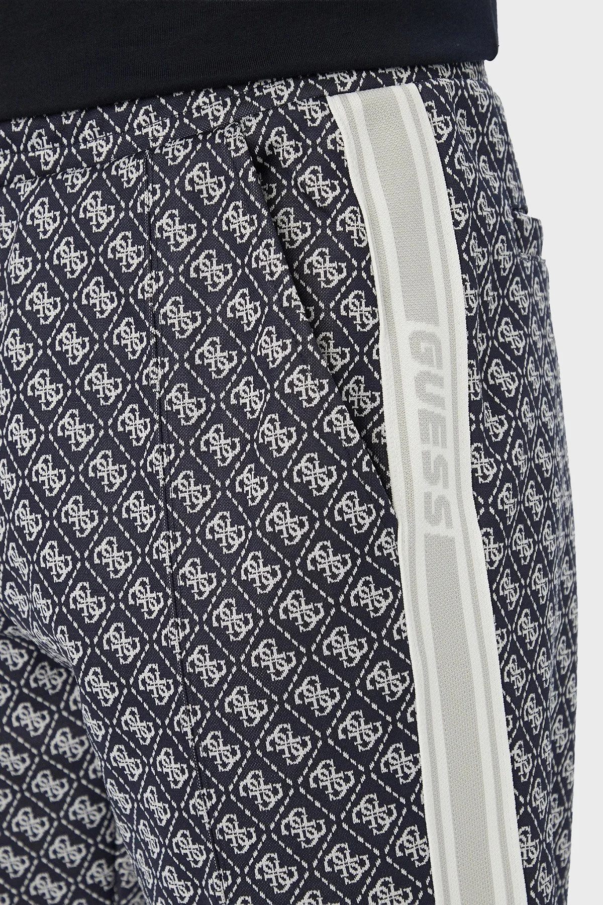 Guess Parimo 4G Logolu Regular Fit Normal Bel Düz Paça Z5BB07K2042 Erkek Pantolon Z5BB07 K2042 FBI2 Lacivert - 4