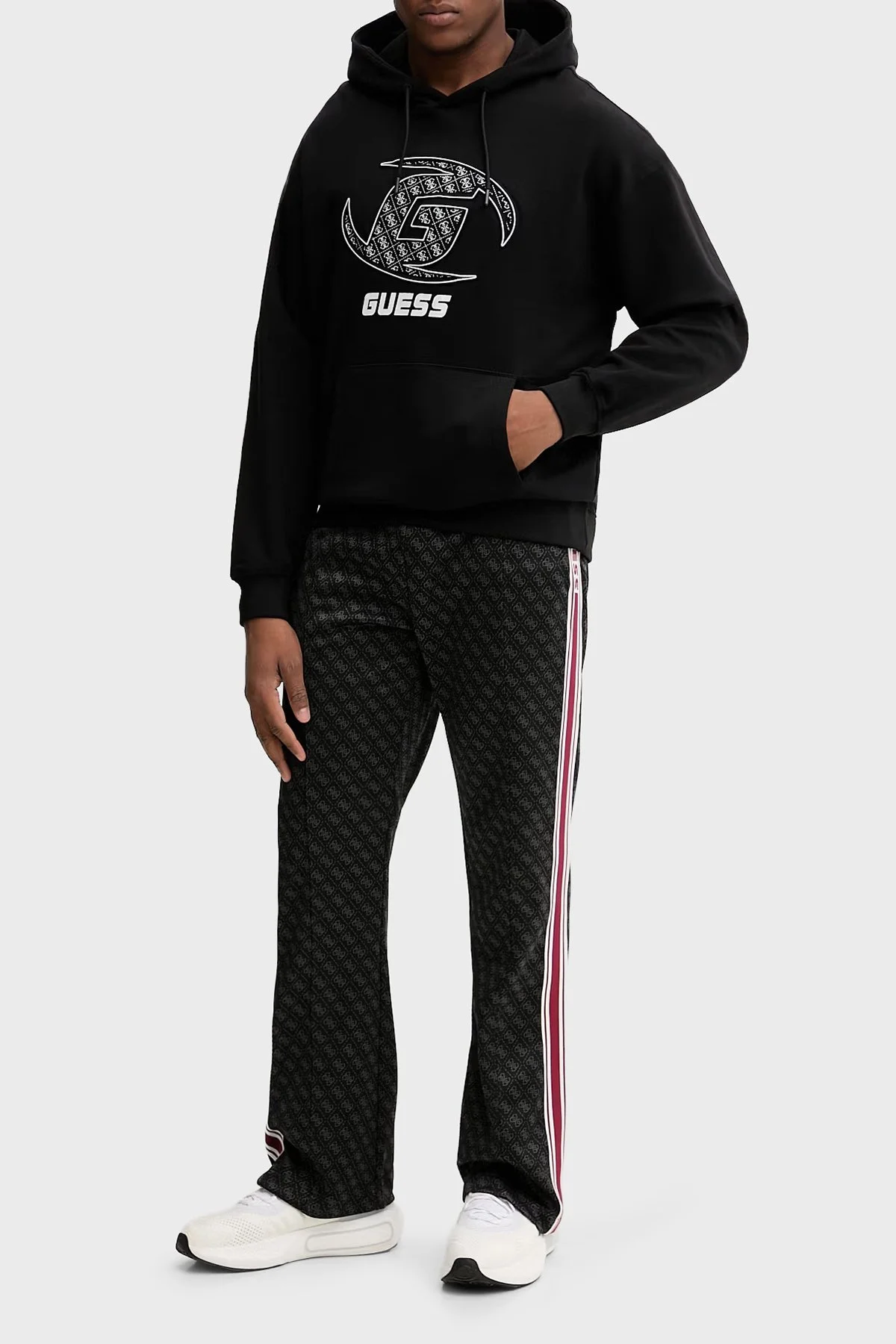 Guess Parimo 4G Logolu Regular Fit Normal Bel Düz Paça Z5BB07K2042 Erkek Pantolon Z5BB07 K2042 FJ9N Siyah - 2