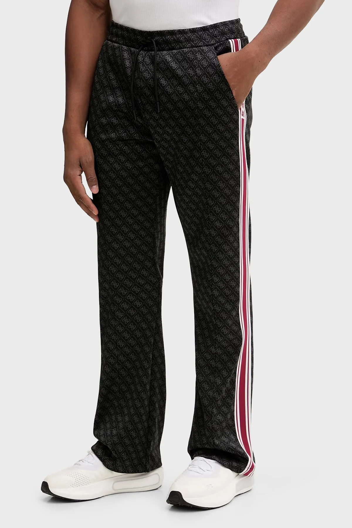 Guess Parimo 4G Logolu Regular Fit Normal Bel Düz Paça Z5BB07K2042 Erkek Pantolon Z5BB07 K2042 FJ9N Siyah - 5