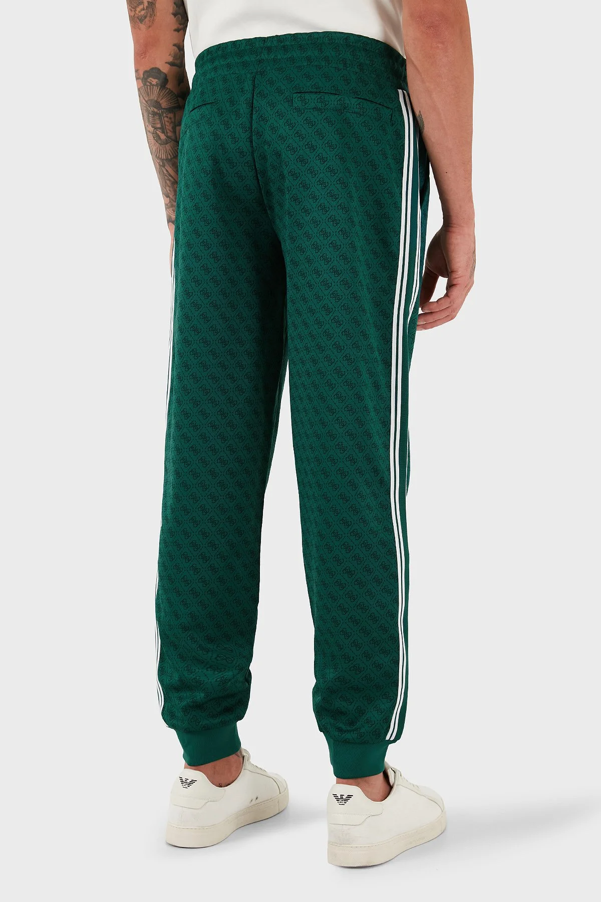 Guess Parimo 4G Logolu Regular Fit Normal Bel Lastikli Paça Z5BB19K2042 Erkek Pantolon Z5BB19 K2042 F8PO HAKİ - 3