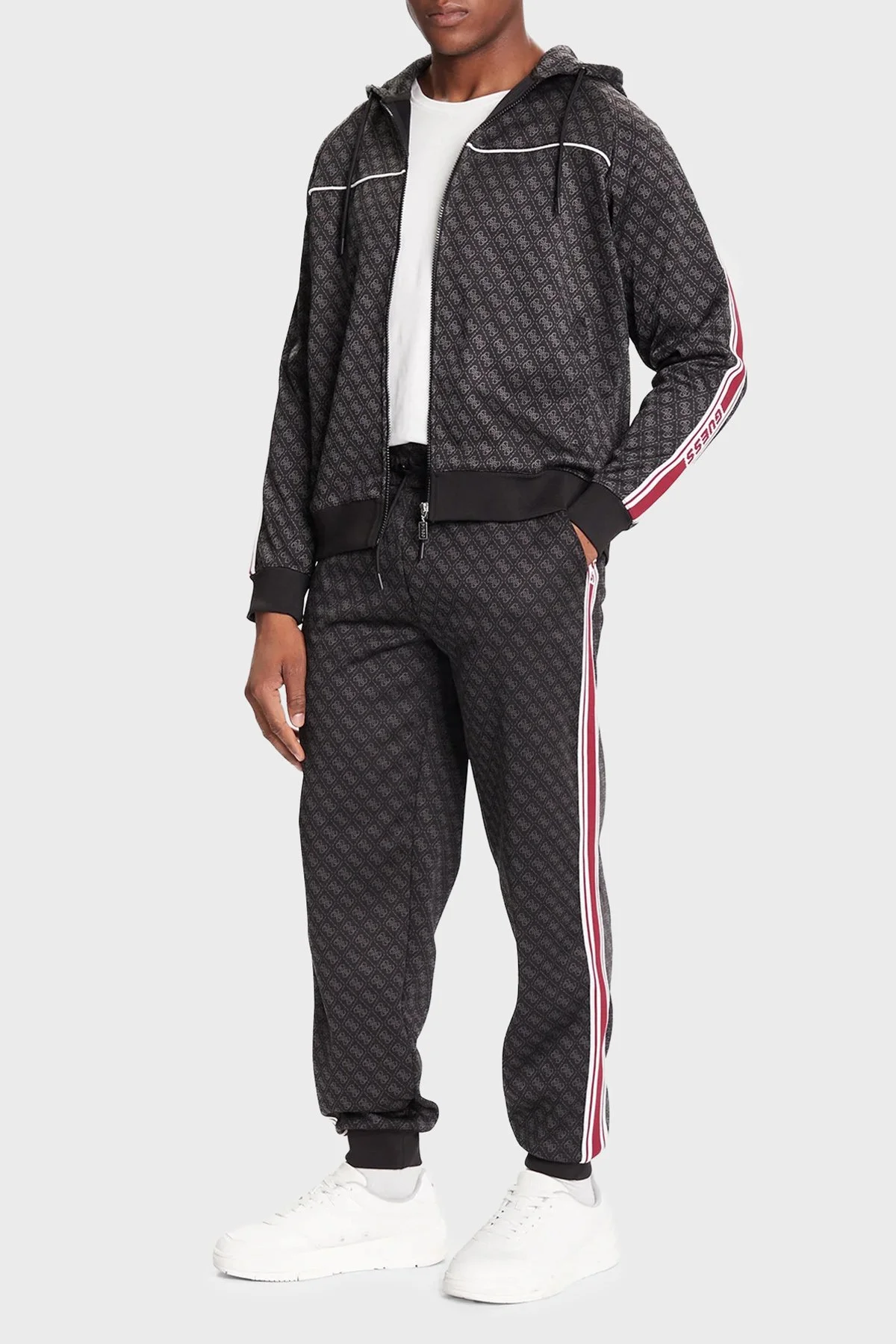 Guess Parimo 4G Logolu Regular Fit Normal Bel Lastikli Paça Z5BB19K2042 Erkek Pantolon Z5BB19 K2042 FJ9N SİYAH - 2