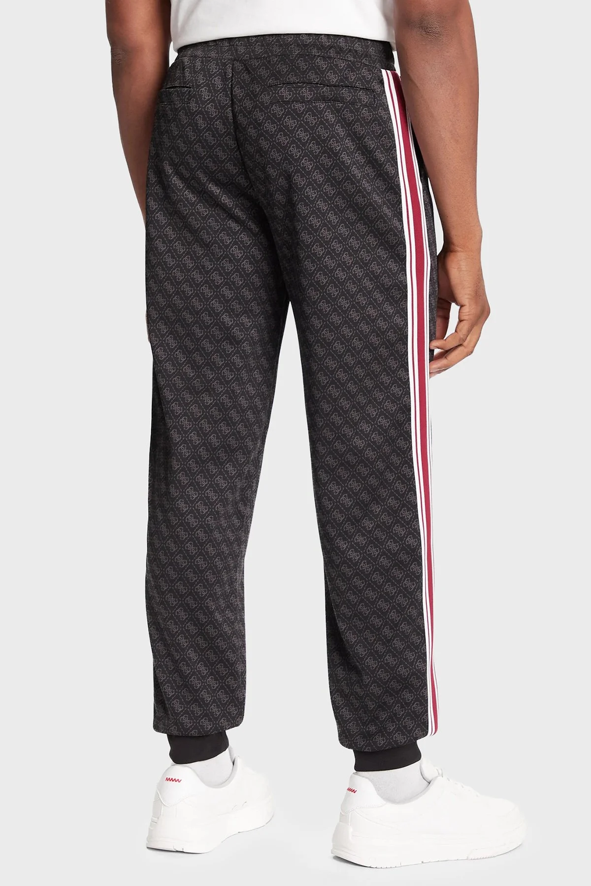 Guess Parimo 4G Logolu Regular Fit Normal Bel Lastikli Paça Z5BB19K2042 Erkek Pantolon Z5BB19 K2042 FJ9N SİYAH - 3