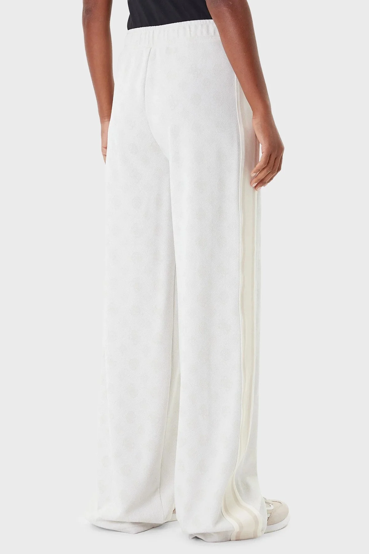 Guess Peony 4G Logo Baskılı Regular Fit Yüksek Bel Jogger V5YB10K0282 Bayan Pantolon V5YB10 K0282 F0ER BEYAZ - 3