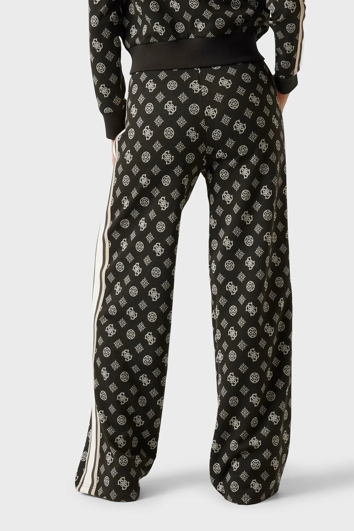 Guess Peony 4G Logo Baskılı Regular Fit Yüksek Bel Jogger V5YB10K0282 Bayan Pantolon V5YB10 K0282 FJ8C HAKİ - 3