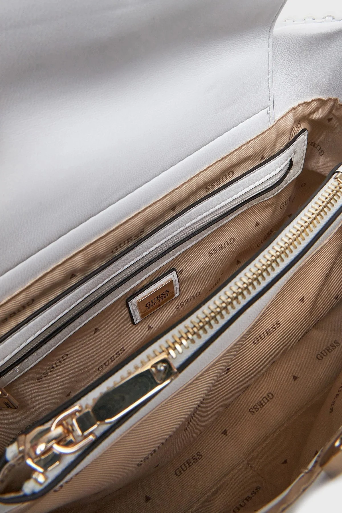 Guess Phaedra Logolu Çıkarılabilir Askılı HWWG9638050 Bayan Çanta HWWG96 38050 WHI BEYAZ - 7