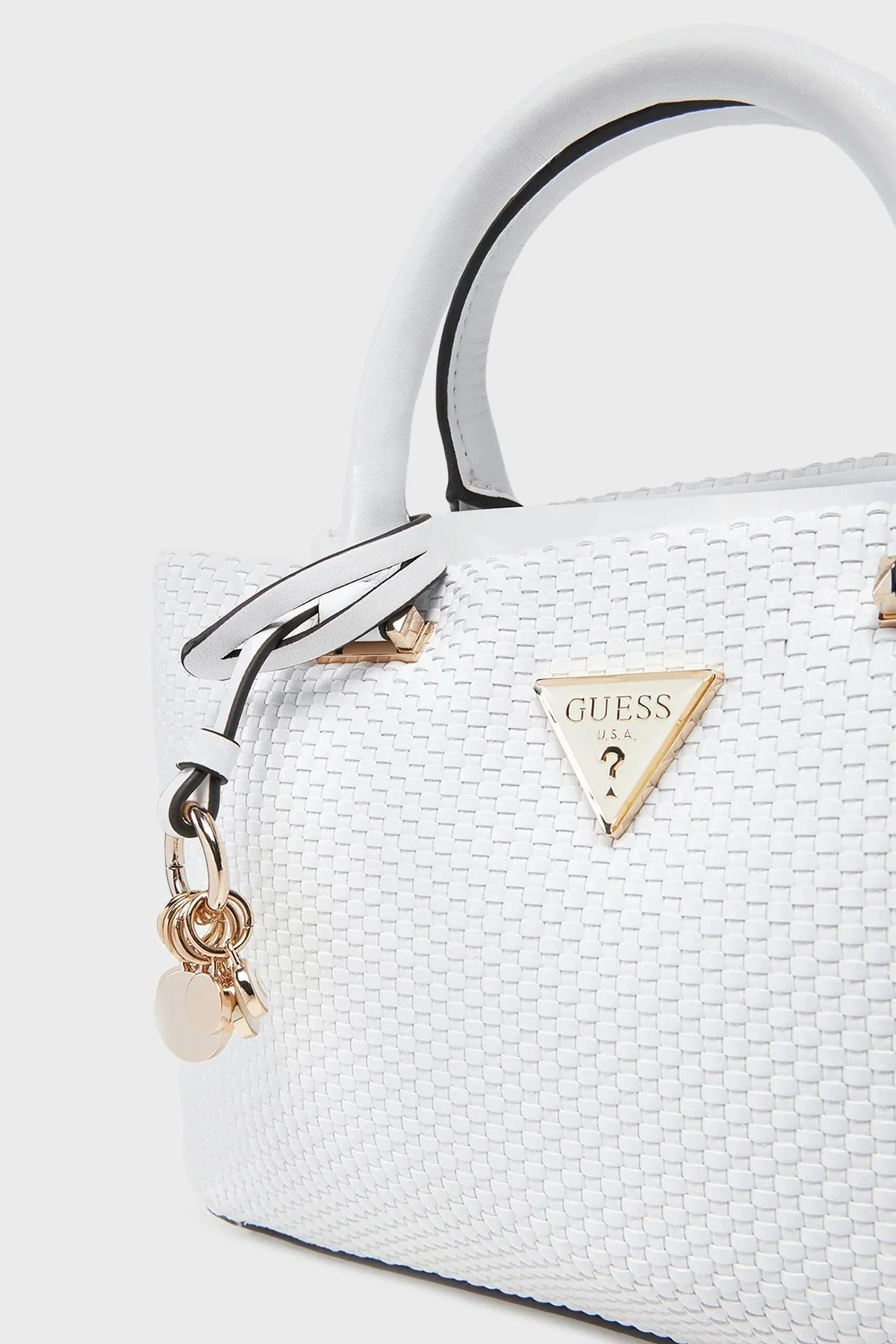 Guess Phaedra Logolu Çıkarılabilir Askılı HWWG9638050 Bayan Çanta HWWG96 38050 WHI BEYAZ - 8