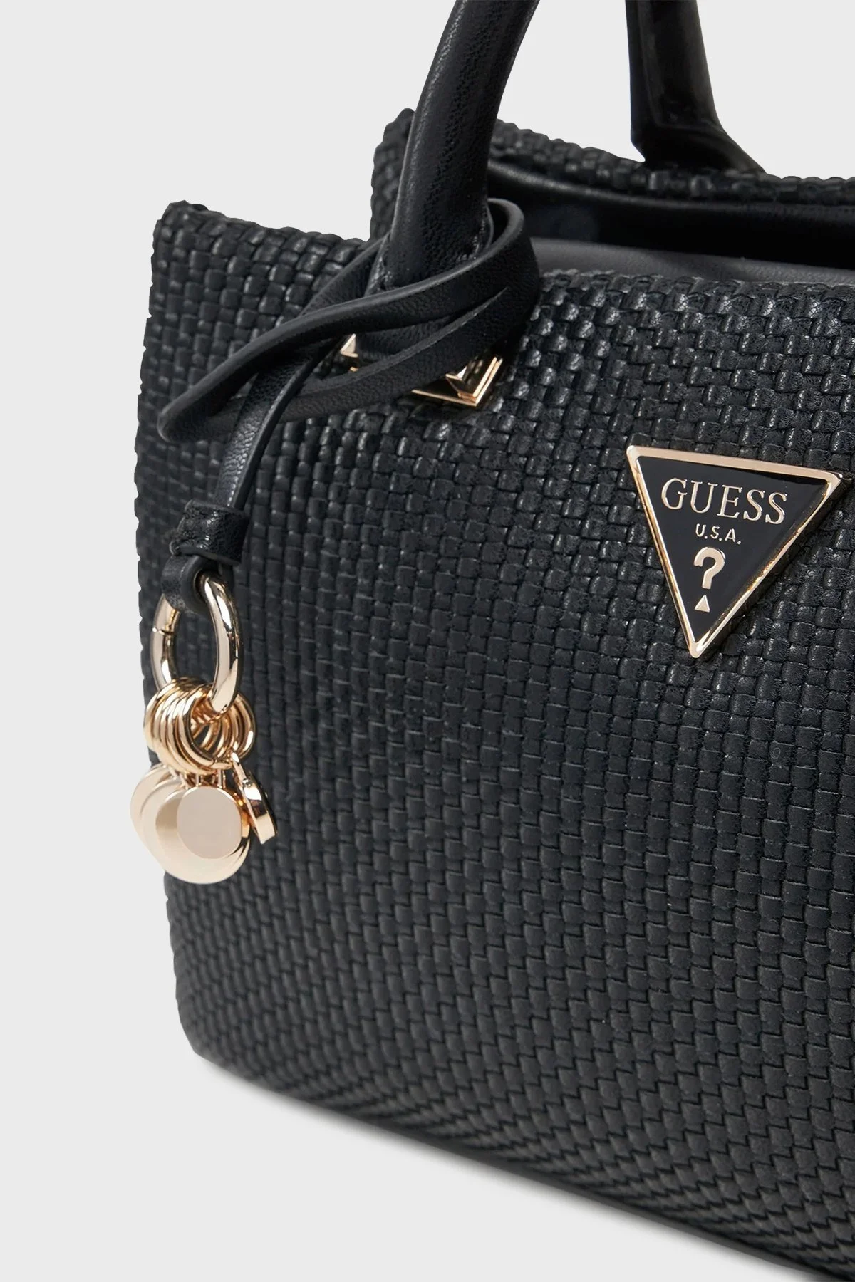 Guess Phaedra Logolu Çıkarılabilir Askılı HWWG9638050 Bayan Çanta HWWG9638050 BLA SİYAH - 7