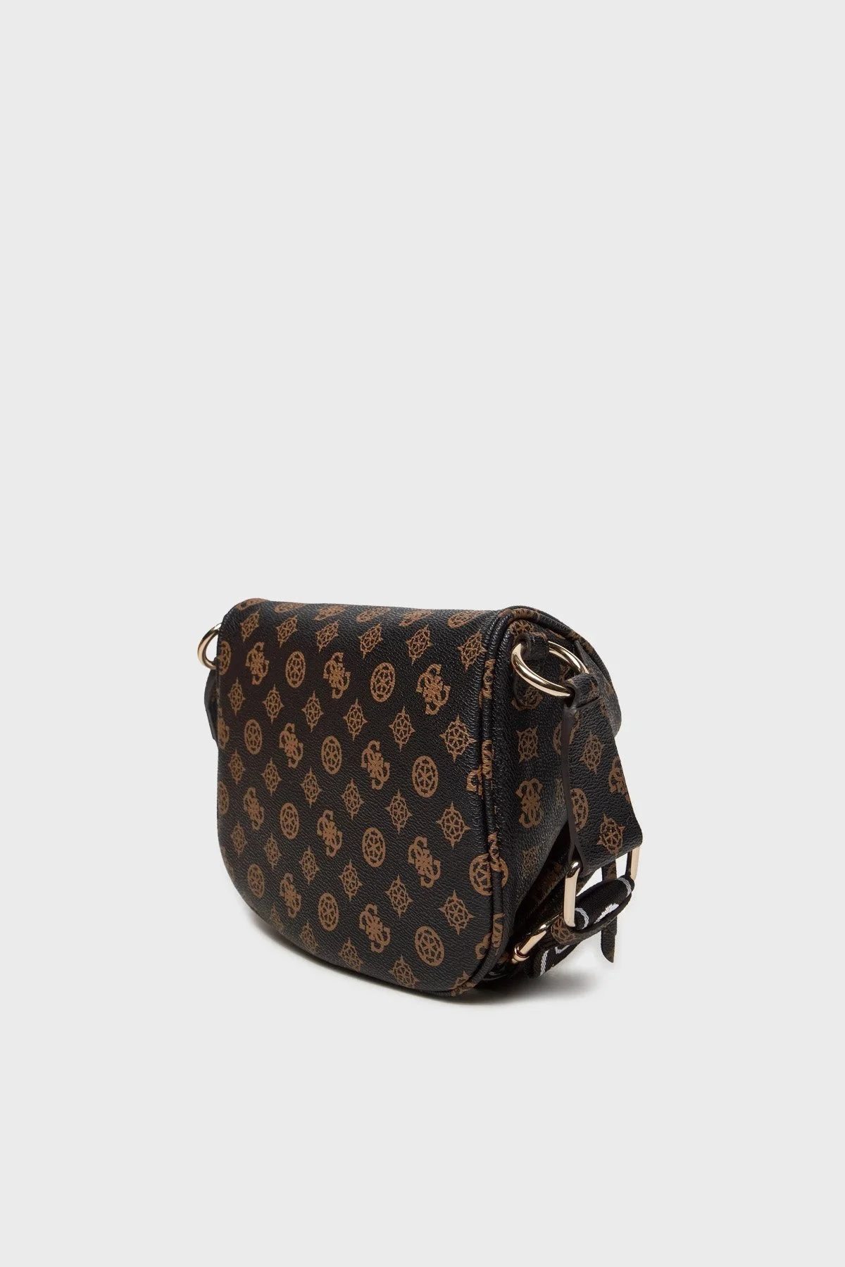 Guess Power Logolu Fermuarlı Ayarlanabilir Askılı HWPG9006800 Bayan Çanta HWPG90 06800 MLO KAHVE - 4