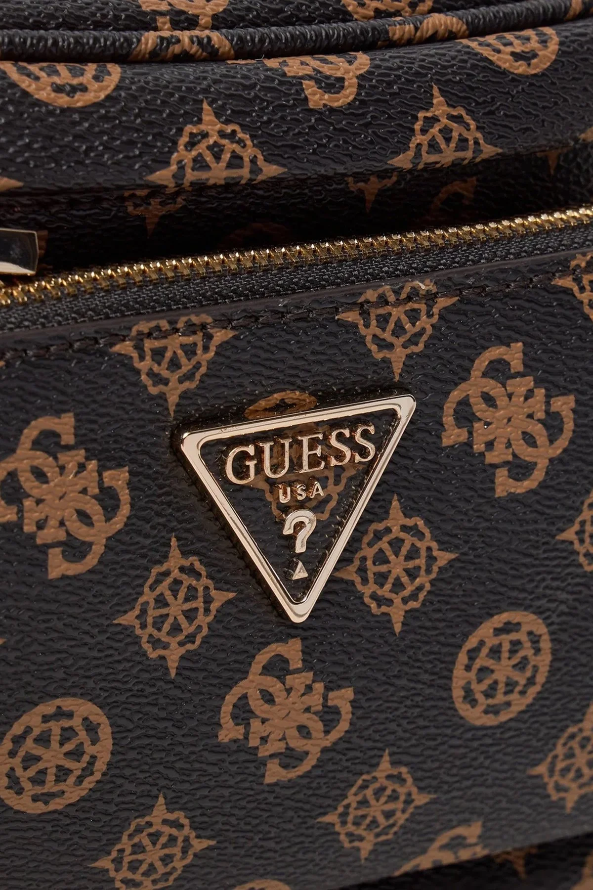 Guess Power Logolu Fermuarlı Ayarlanabilir Askılı HWPG9006800 Bayan Çanta HWPG90 06800 MLO KAHVE - 5