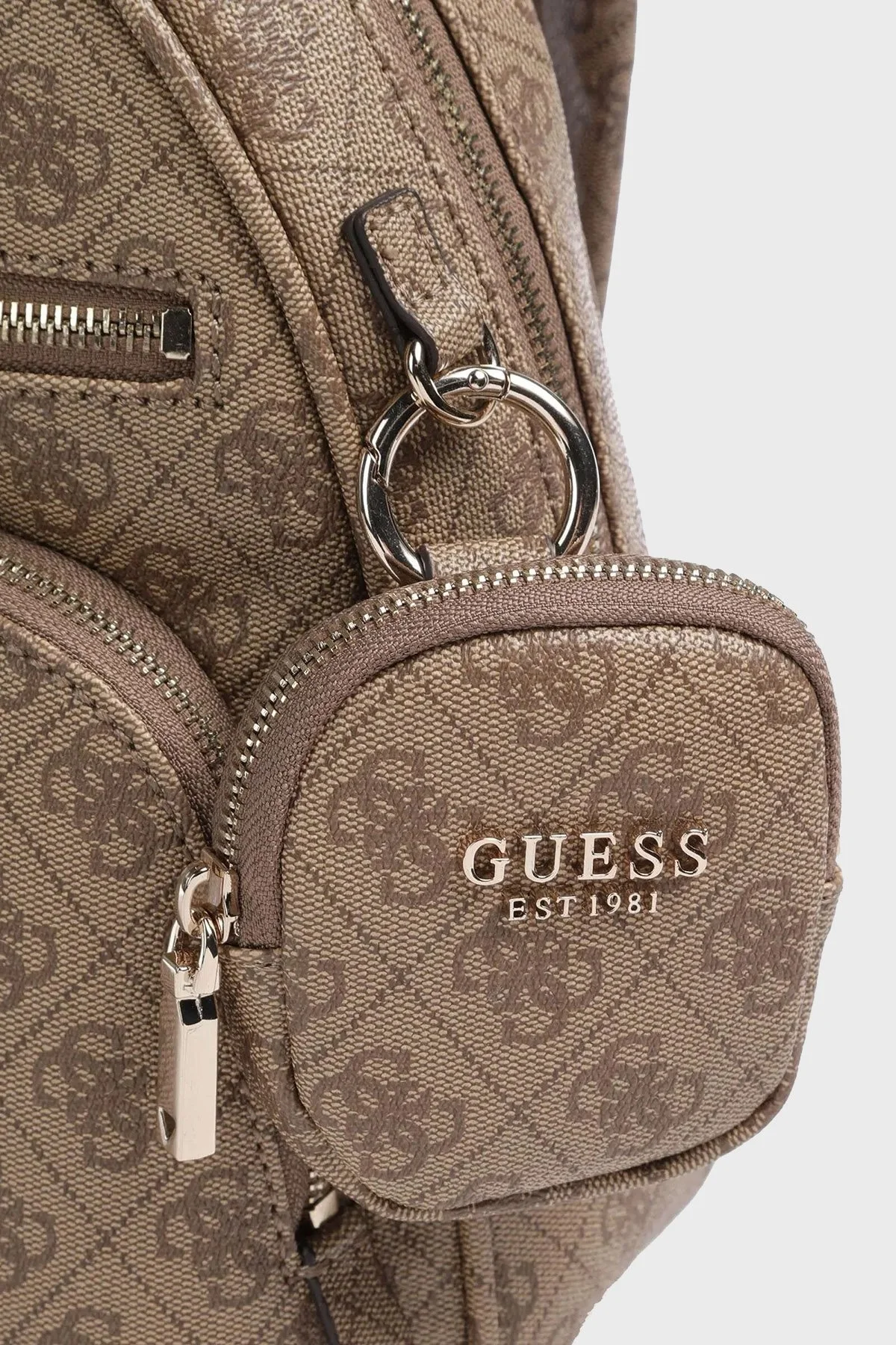 Guess Power Mini Cüzdanlı HWSL9006320 Bayan Sırt Çantası HWSL9006320 LTL KAHVE - 3