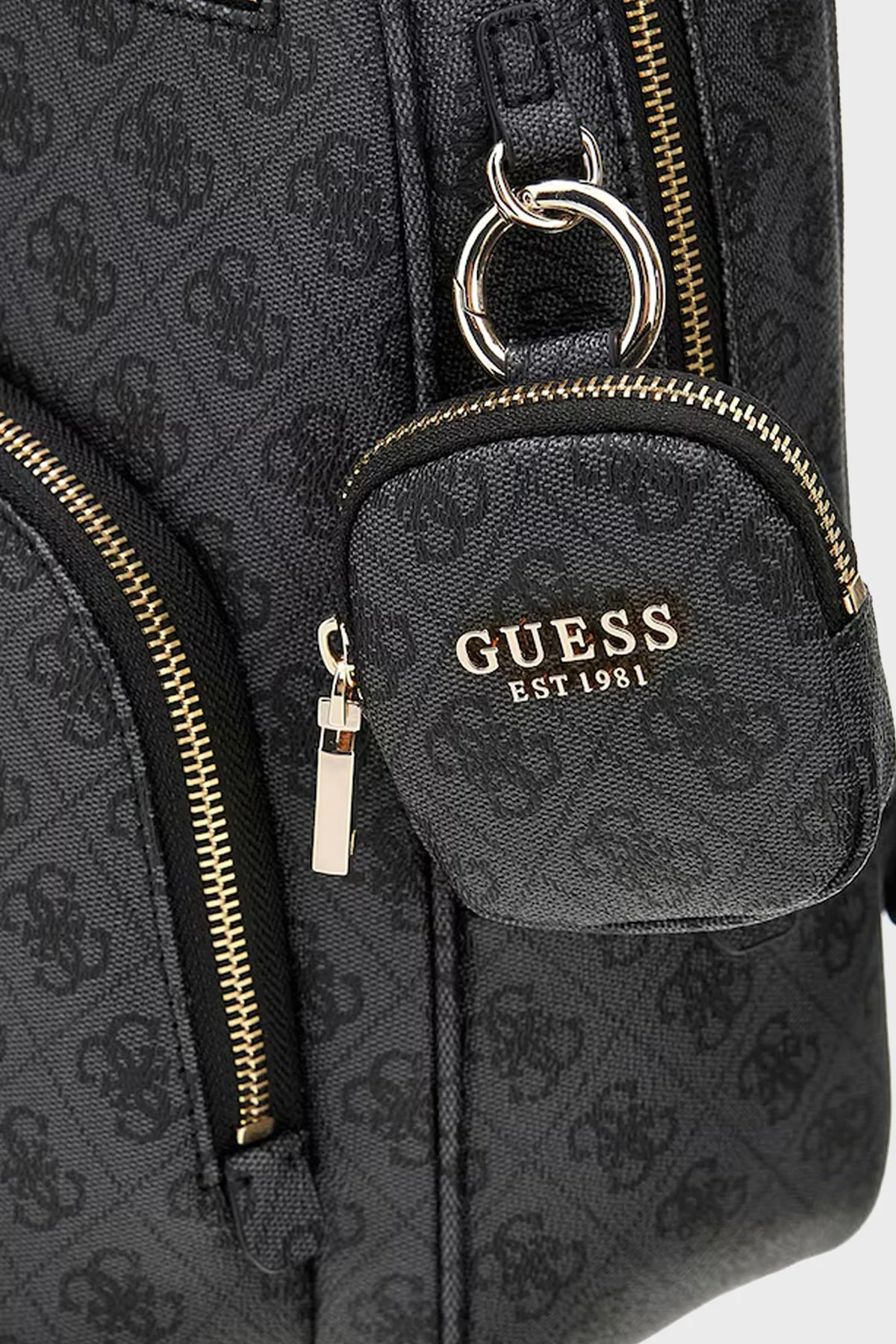 Guess Power Play 4G Logolu Ayarlanabilir Omuz Askılı HWSL7124350 Bayan Sırt Çantası HWSL71 24350 CLO ANTRASİT - 4