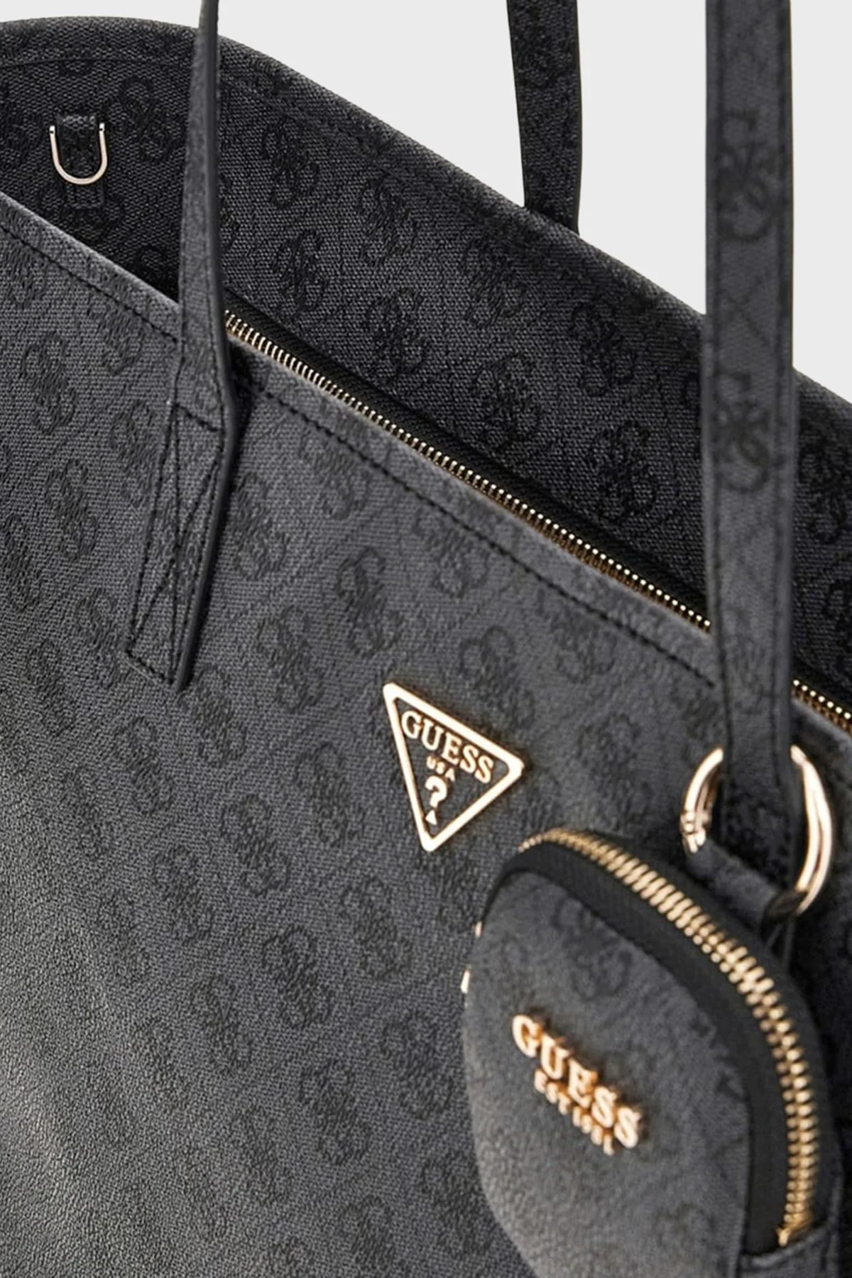 Guess Power Play 4G Logolu Omuz Askılı HWSL7124240 Bayan Çanta HWSL71 24240 CLO ANTRASİT - 3
