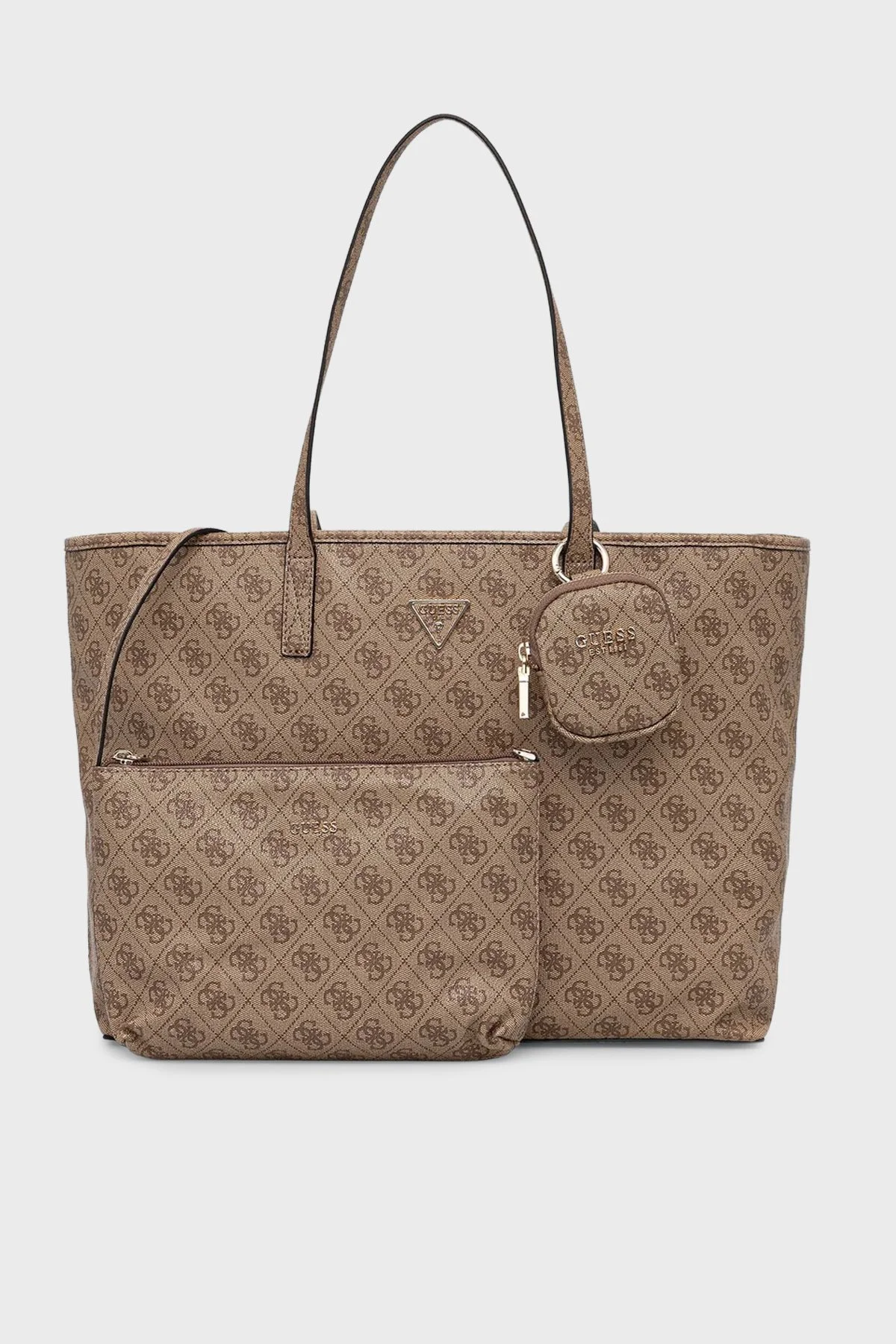 Guess Power Play 4G Logolu Omuz Askılı HWSL7124240 Bayan Çanta HWSL71 24240 LTL KAHVE - 1