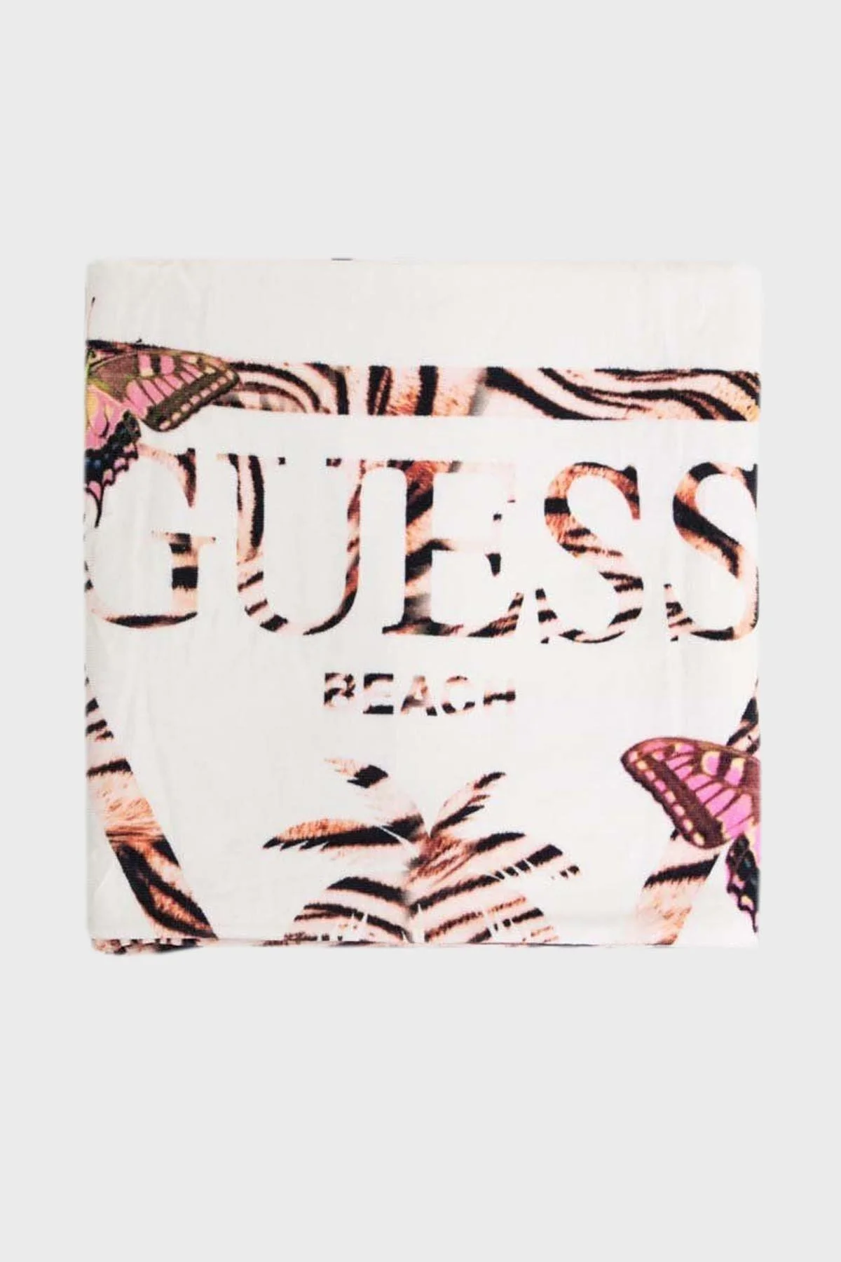 Guess Printed Pamuklu 180*100 cm E4GZ05KBN40 Bayan Plaj Havlusu E4GZ05 KBN40 G6K5 EKRU - 3