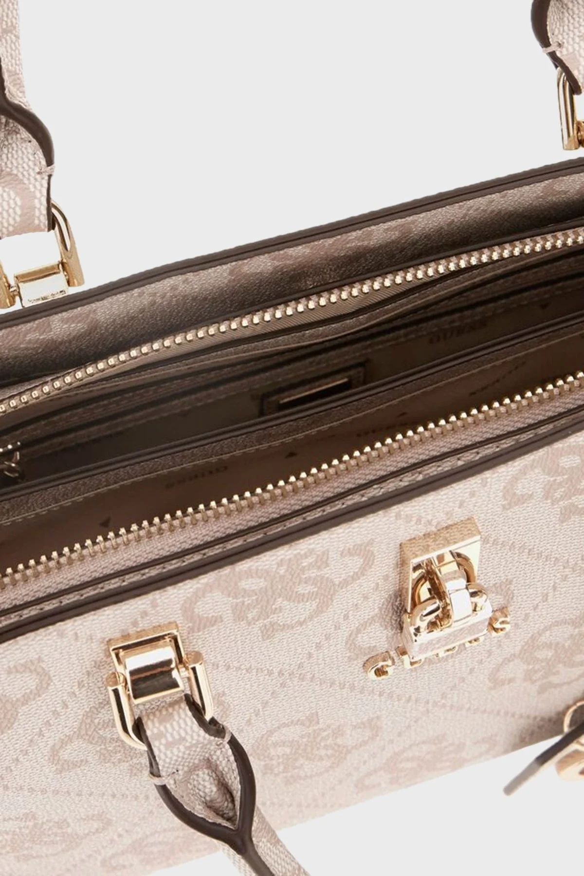 Guess Queensland 4G Logo Baskılı Ayarlanabilir Askılı HWOS9655060 Bayan Çanta HWOS96 55060 DVL PUDRA - 3