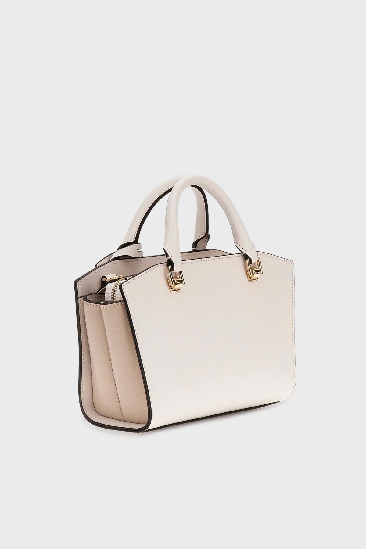 Guess Queensland Logolu Çıkarılabilir Askılı HWVG9655760 Bayan Çanta HWVG96 55760 OWT KREM - 2