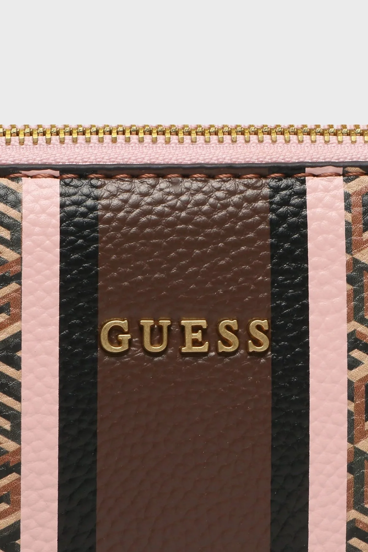 Guess Rainee Logo Desenli Ayarlanabilir Omuz Askılı Bayan Çanta HWSA9003140 BRH Pembe-Kahve - 4